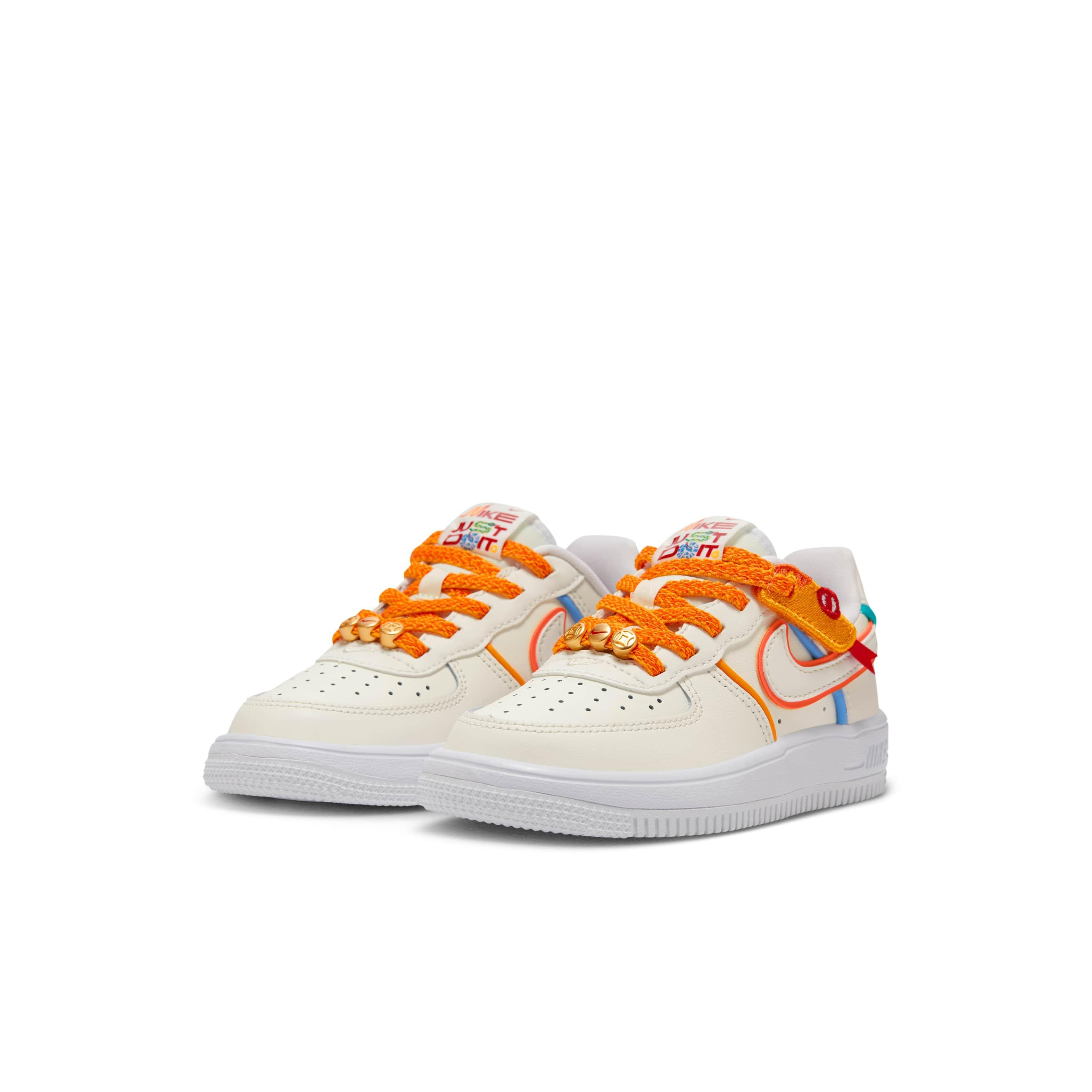 Nike Force 1 Low LV8 EasyOn "Sail/White/Sail" Preschool Boys' Shoe - SAIL/WHITE/SAIL Thumbnail View 3