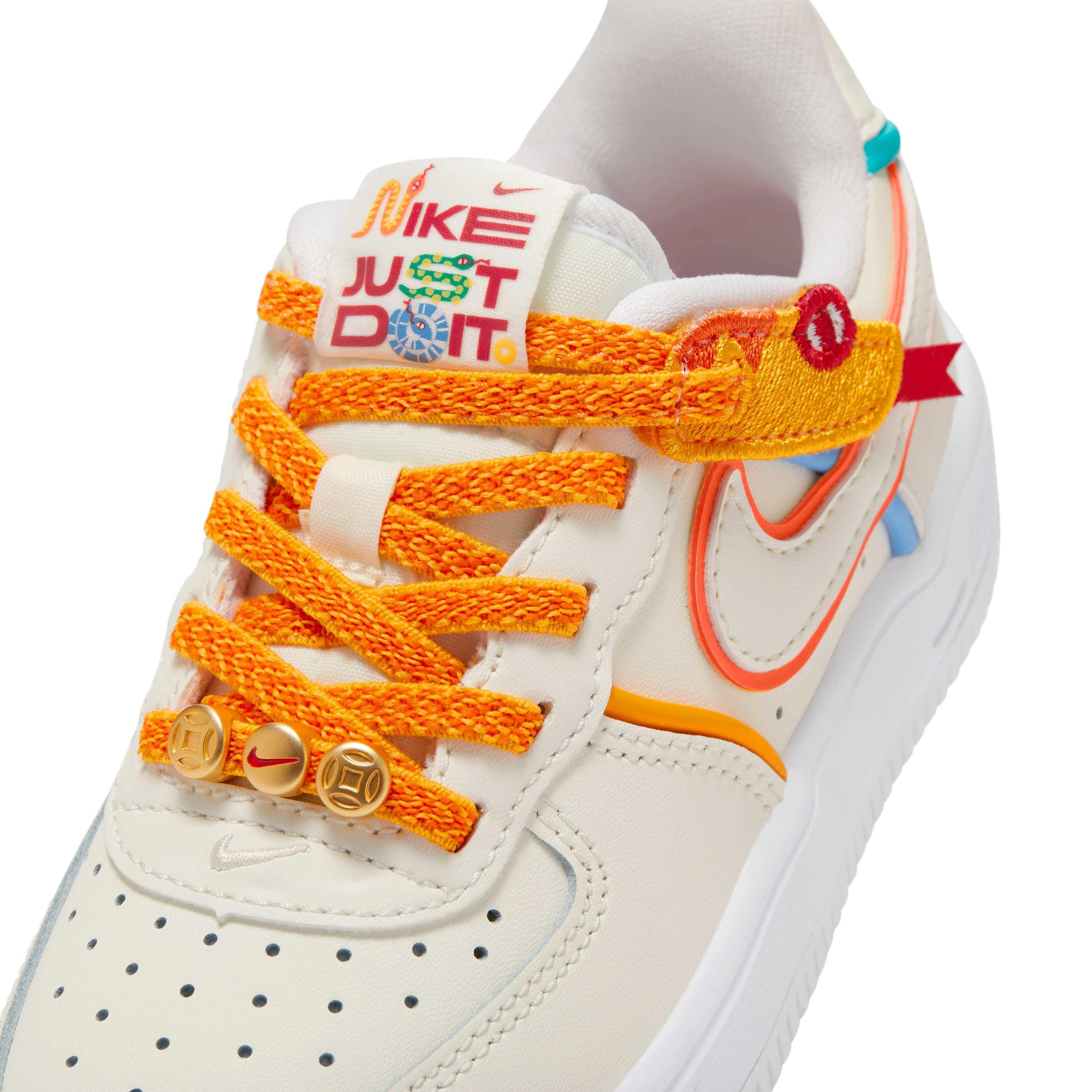 Nike Force 1 Low LV8 EasyOn "Sail/White/Sail" Preschool Boys' Shoe - SAIL/WHITE/SAIL Thumbnail View 7