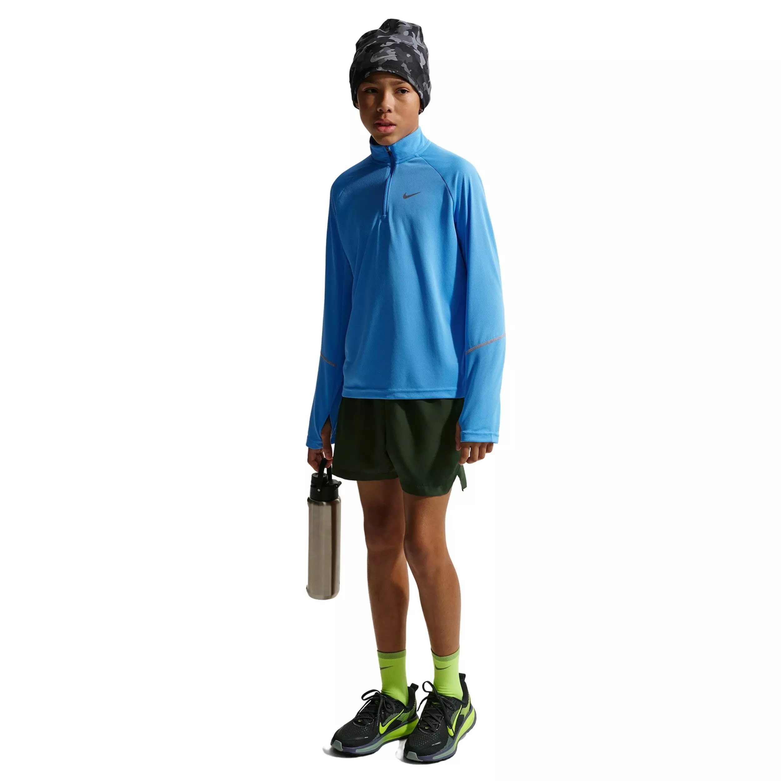 Nike Big Kids' Miler Dri-FIT 1/2-Zip Top -Blue - BLUE