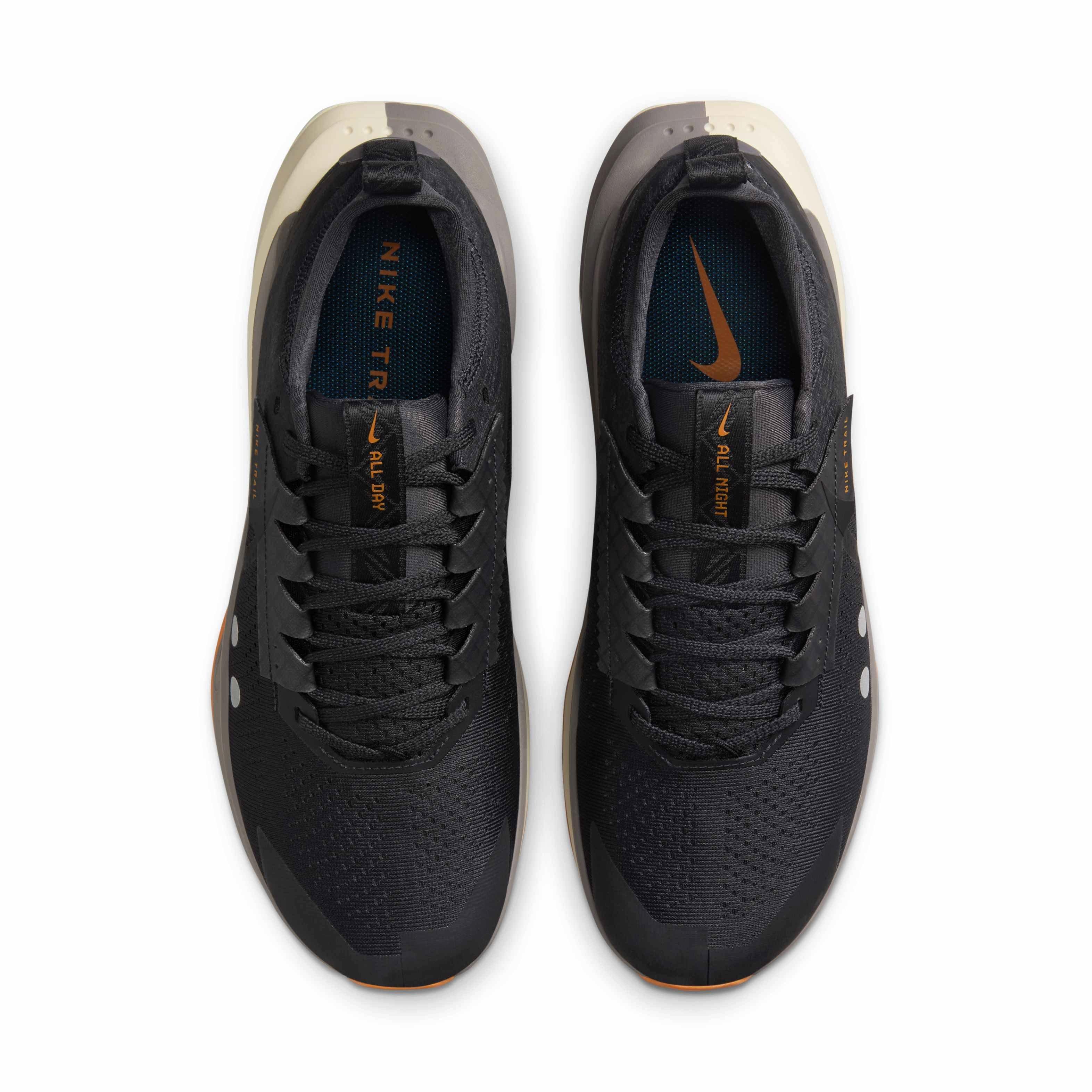 Nike Zegama 2 "Off Noir/Monarch/Pale Ivory/Black" Men's Trail Running Shoe - GREY/IVORY/BLACK Thumbnail View 4