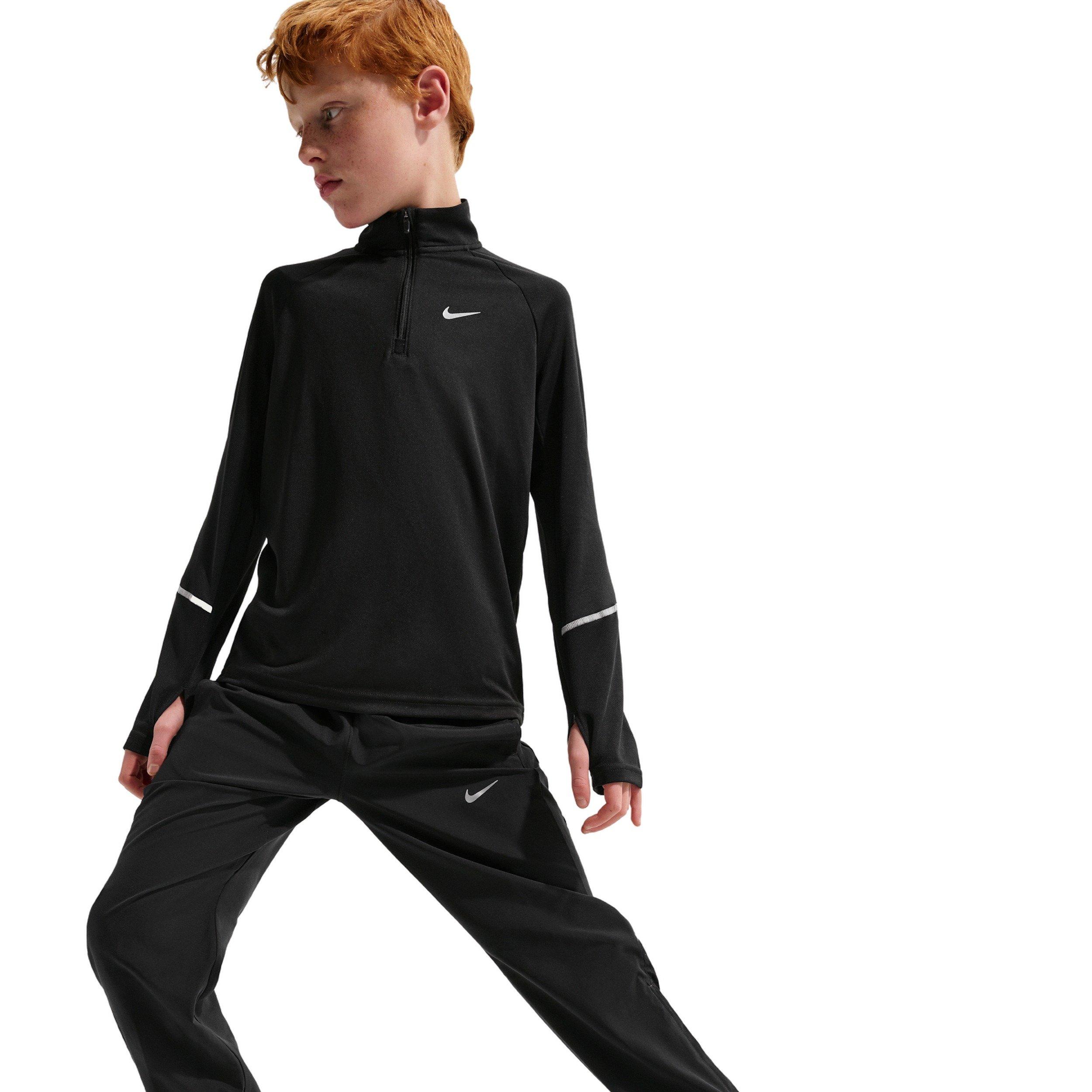 Nike Big Kids' Miler Dri-FIT Woven Pants -Black - BLACK Thumbnail View 3