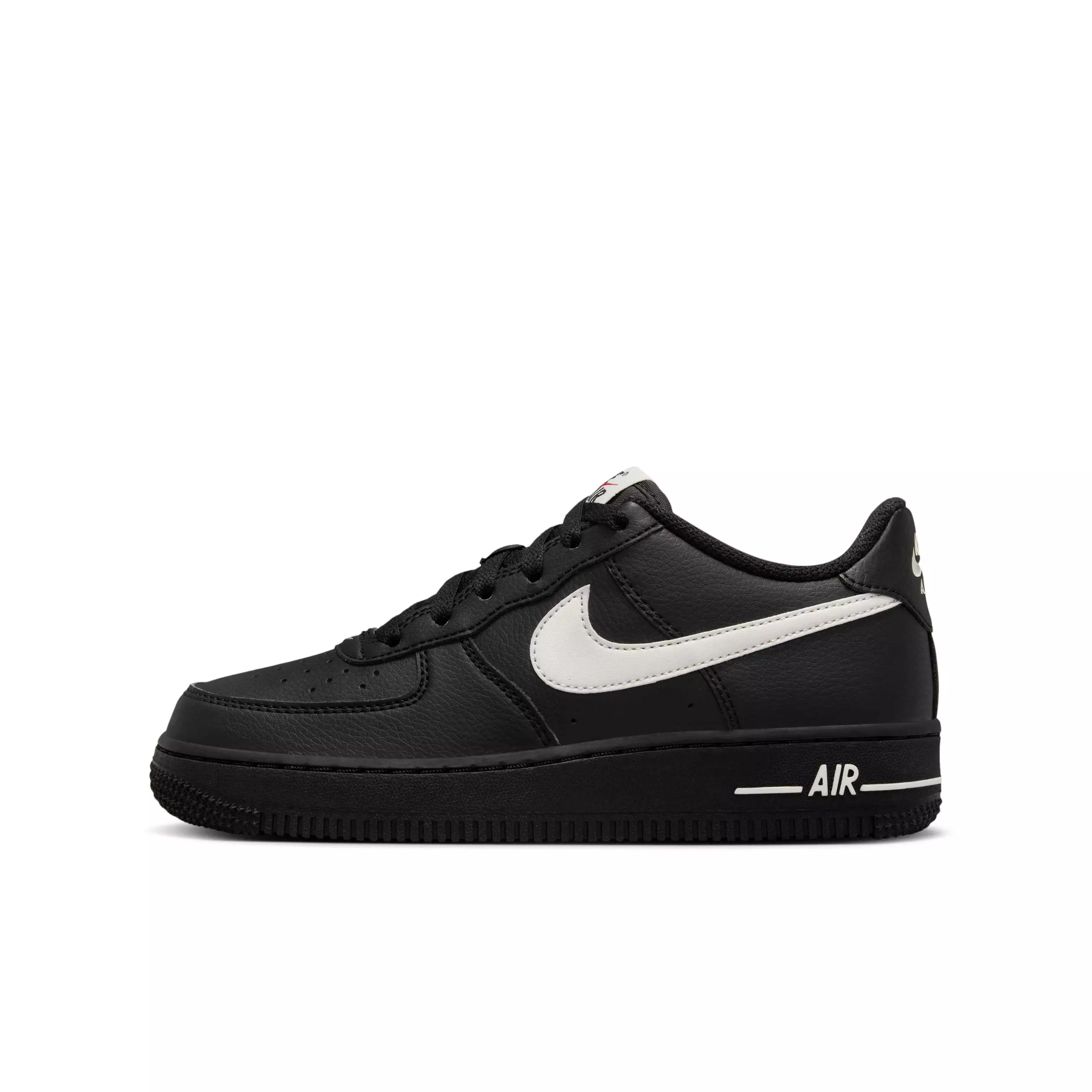 Nike Air Force 1 "Black/University Red/Phantom" Grade School Boys' Shoe - BLACK/RED/PHANTOM