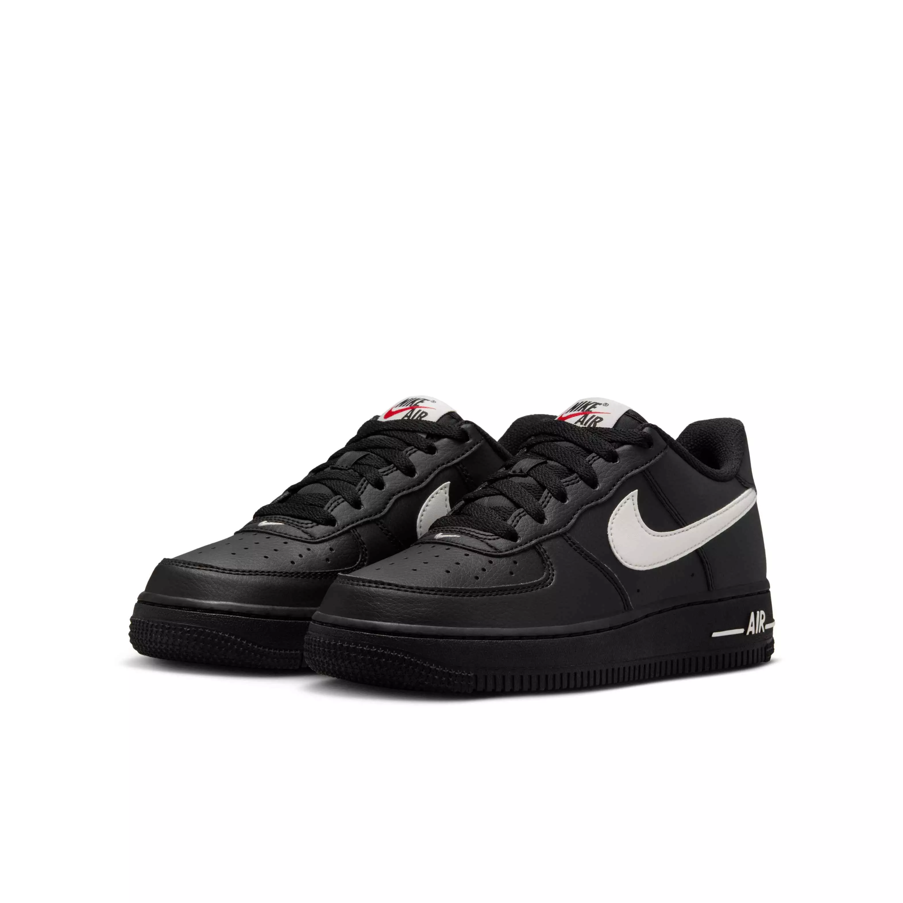 Nike Air Force 1 "Black/University Red/Phantom" Grade School Boys' Shoe - BLACK/RED/PHANTOM