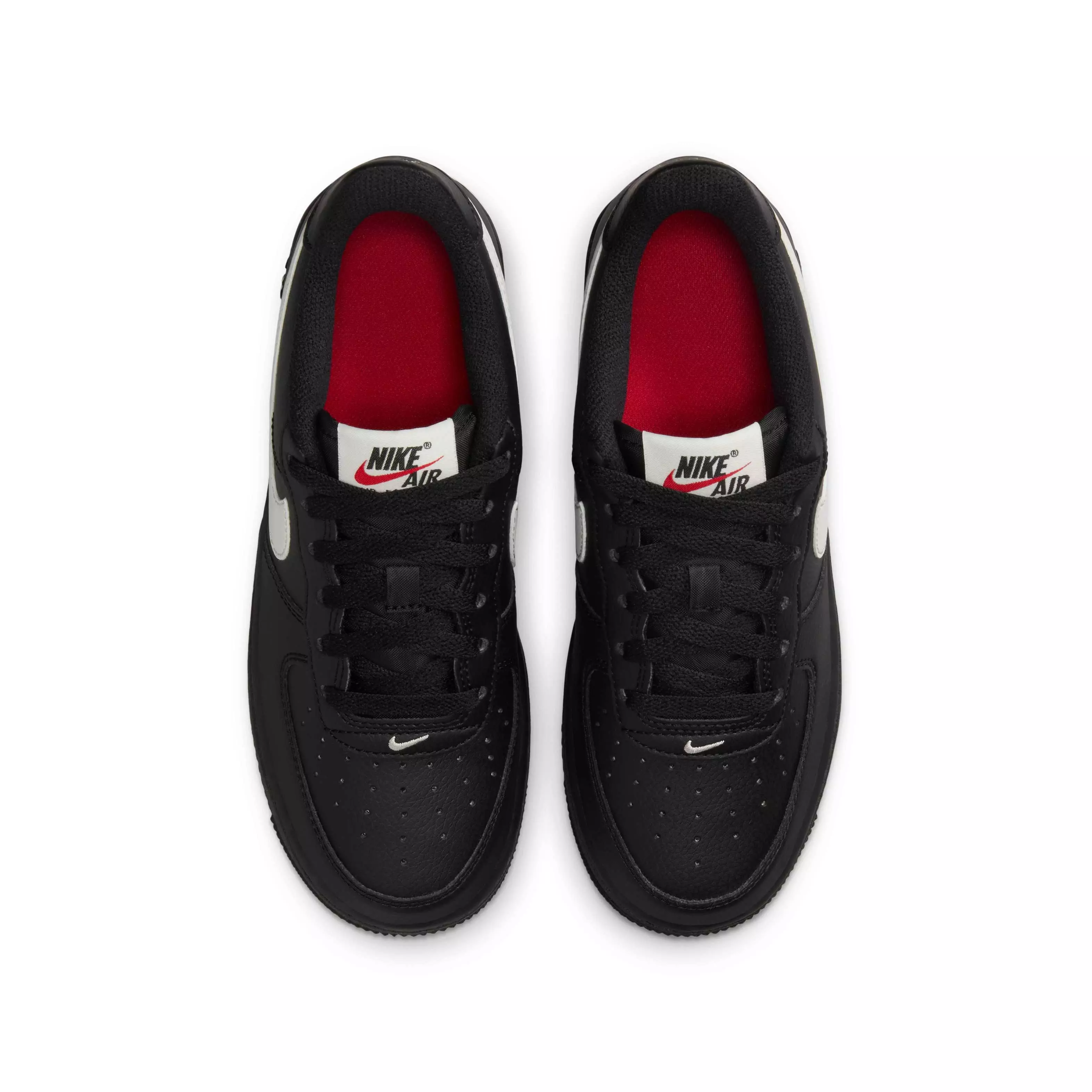 Nike Air Force 1 "Black/University Red/Phantom" Grade School Boys' Shoe - BLACK/RED/PHANTOM