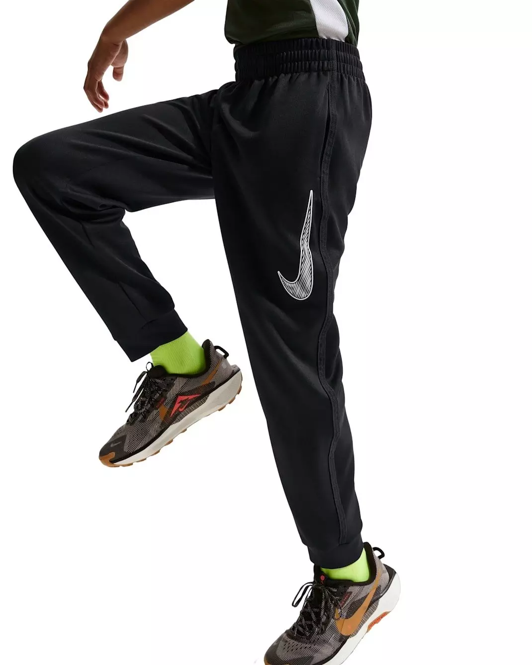 Nike Big Boys' Multi Dri-FIT Knit Training Pants -Black - BLACK