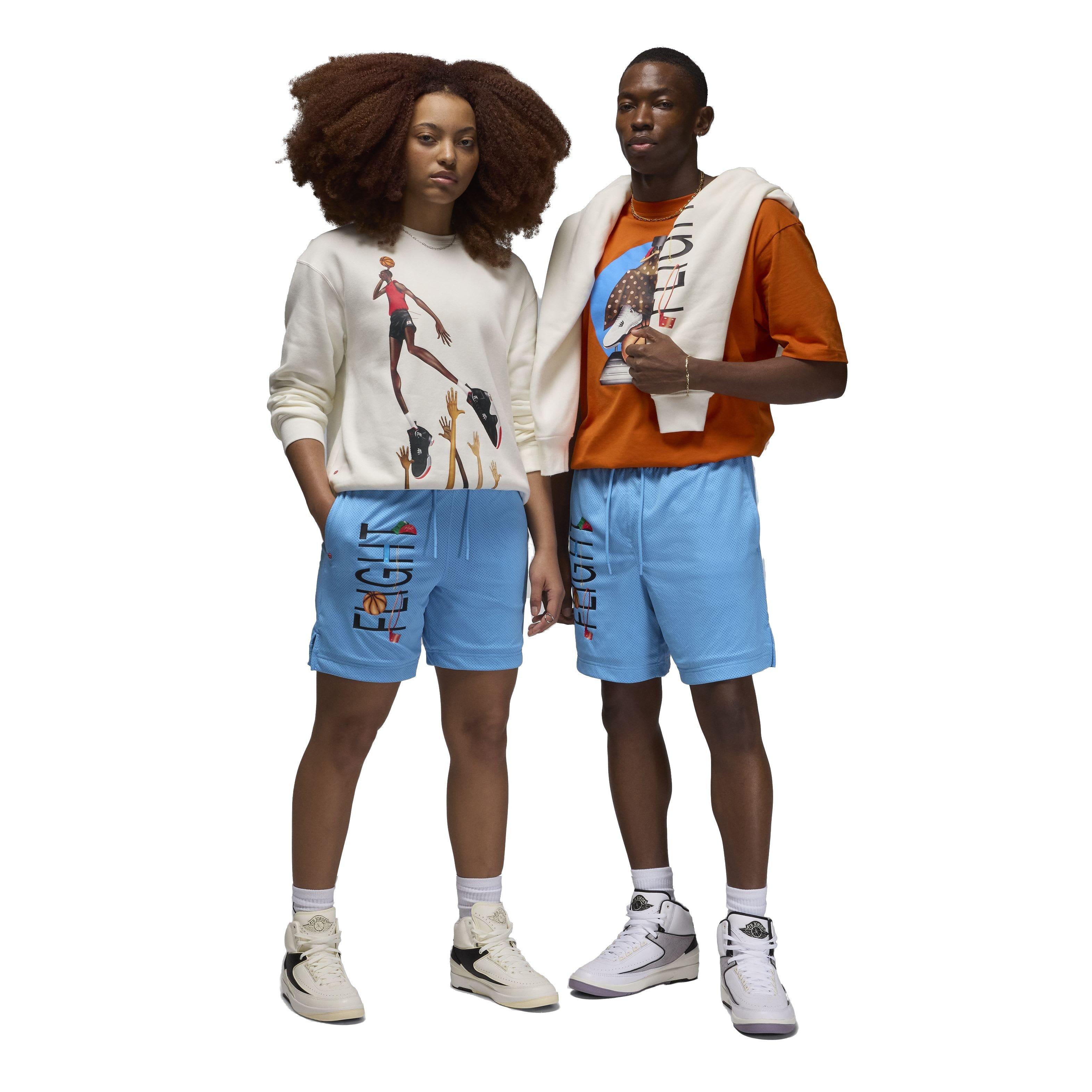 Jordan Men's Artist Series Shorts - Blue - BLUE Thumbnail View 7