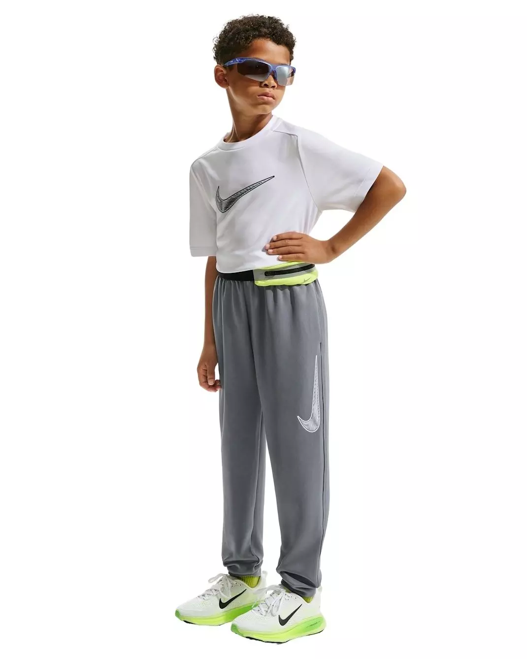 Nike Big Boys' Multi Dri-FIT Knit Training Pants - Grey - GREY