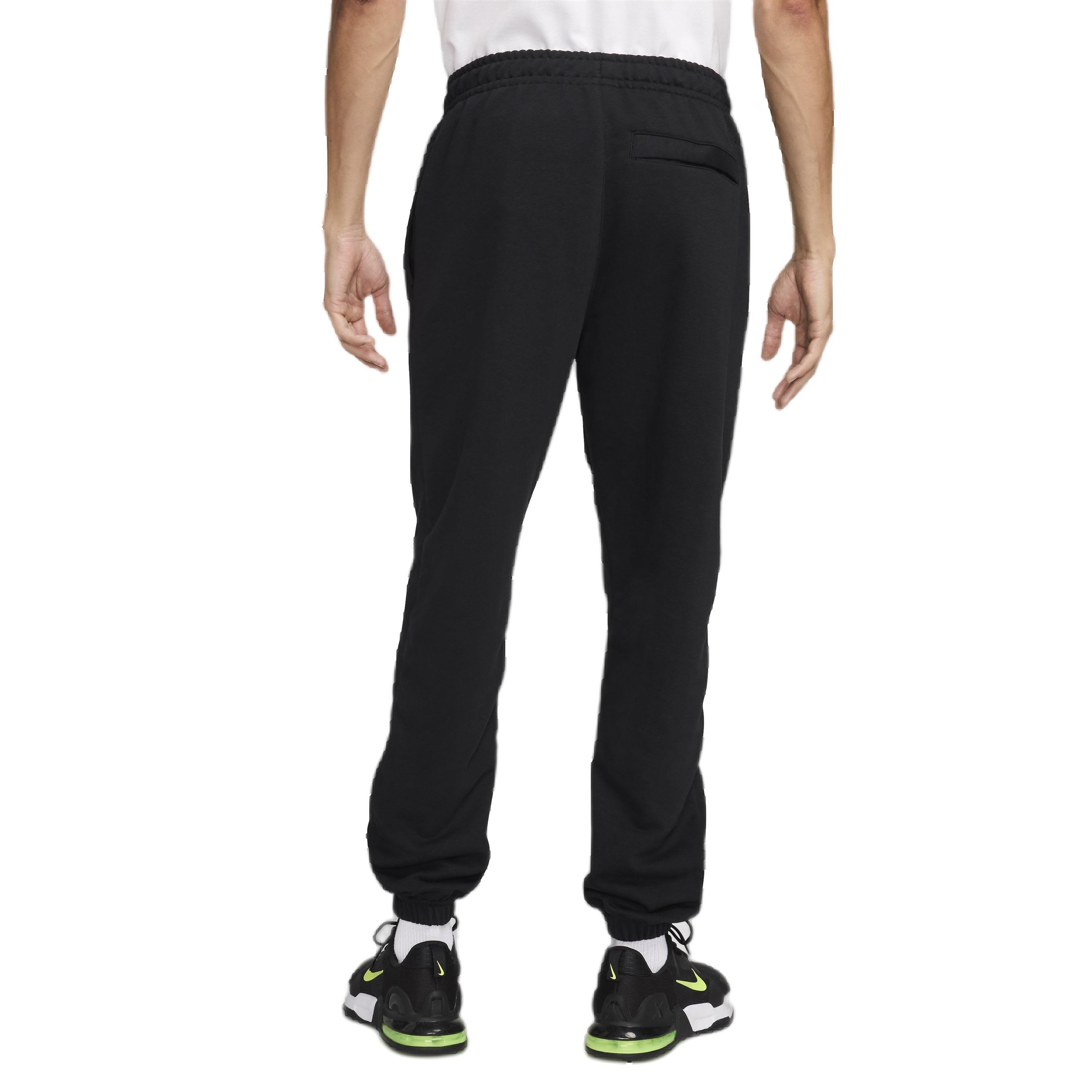 Nike Men's Swoosh Dri-FIT Fleece Fitness Joggers - BLACK Thumbnail View 2
