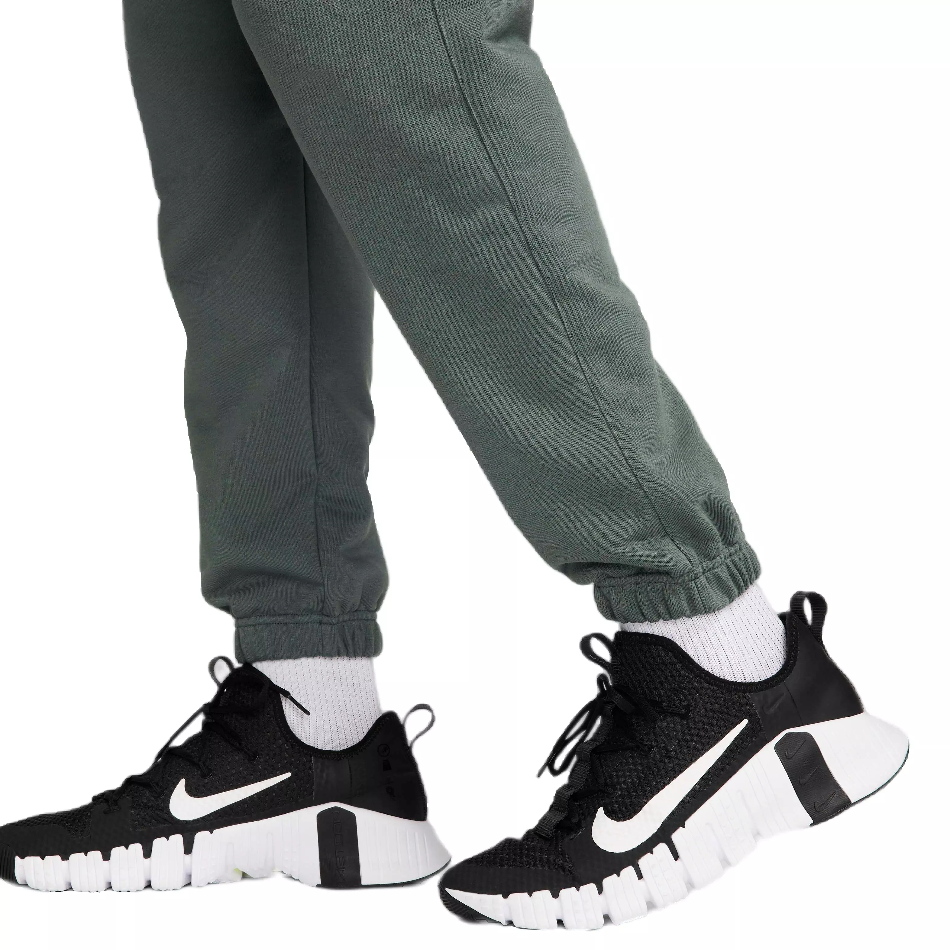 Nike Men's Swoosh Dri-FIT Fleece Fitness Joggers - GREEN