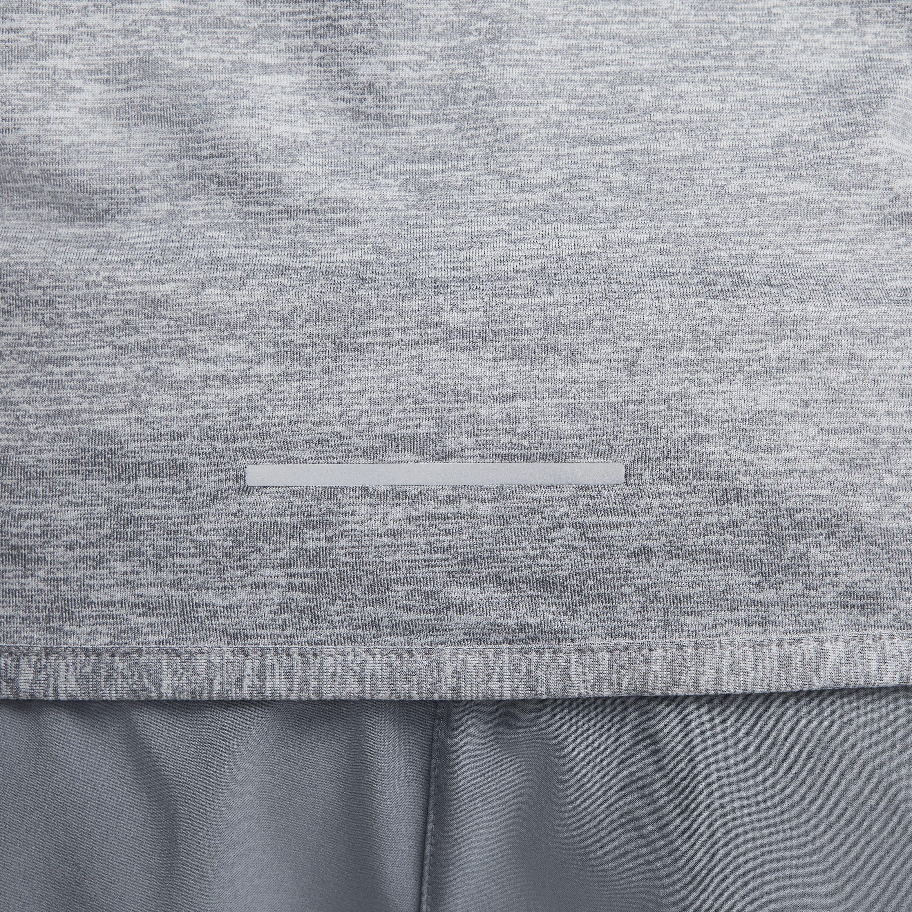 Nike Women's Swift Element Dri-FIT UV Crew-Neck Running Top - GREY Thumbnail View 5
