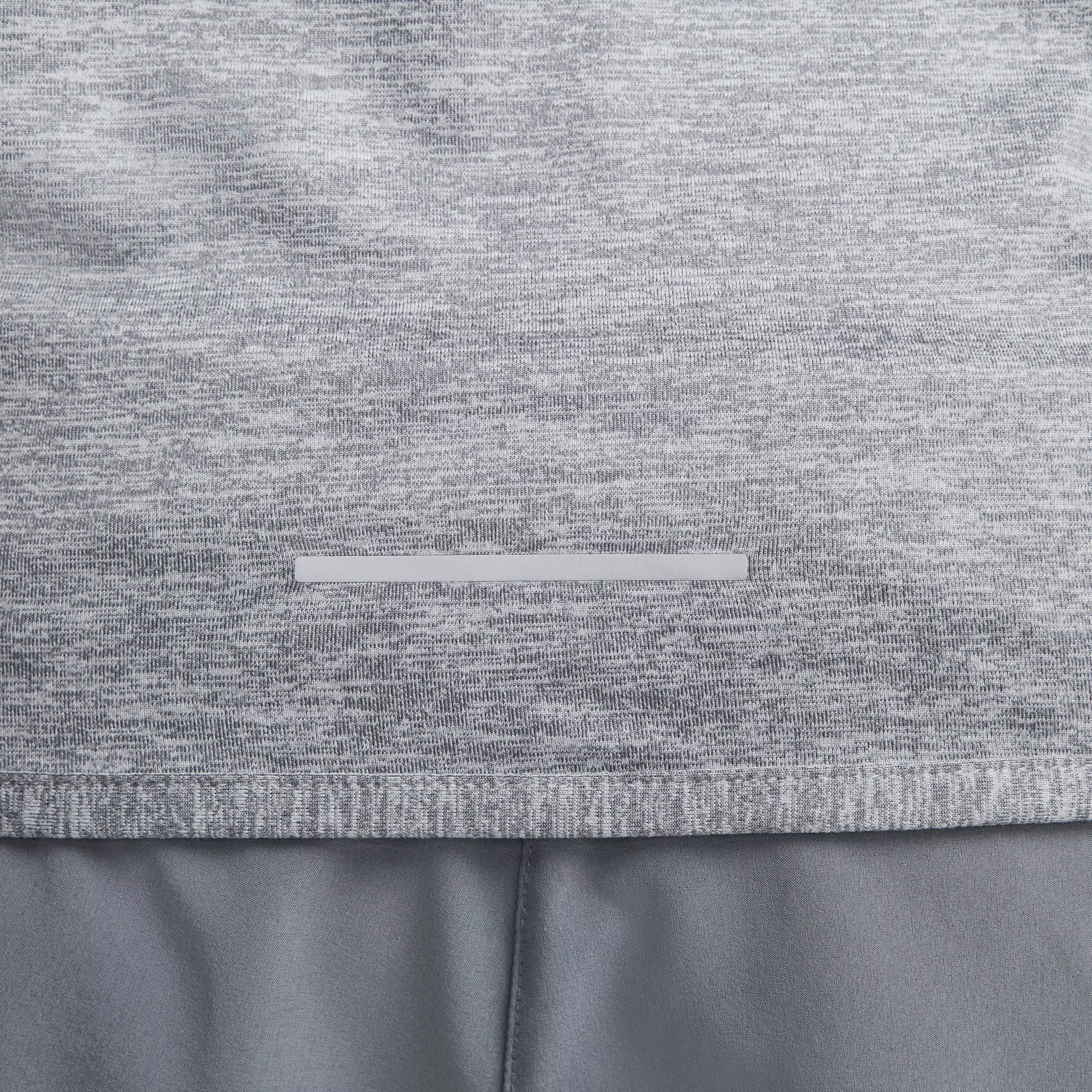 Nike Women's Swift Element Dri-FIT UV Crew-Neck Running Top - GREY