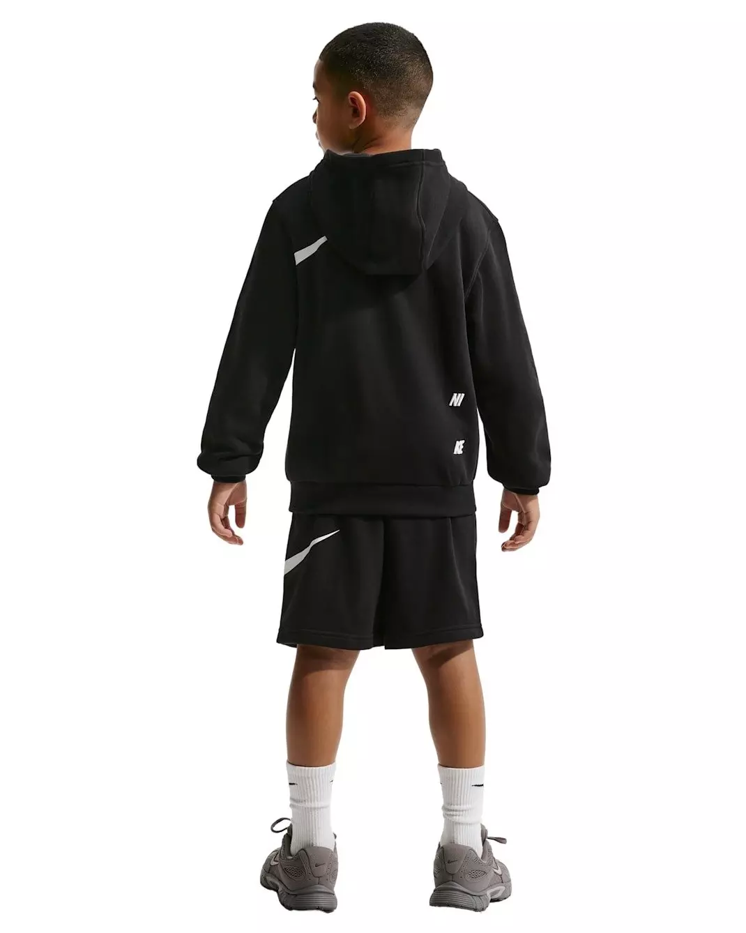 Nike Big Kids' Sportswear Club French Terry Shorts - Black - BLACK