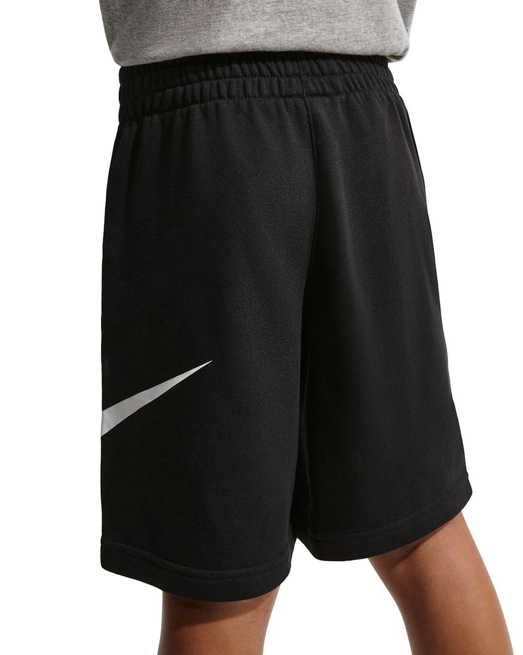 Nike Big Kids' Sportswear Club French Terry Shorts - Black - BLACK Thumbnail View 4