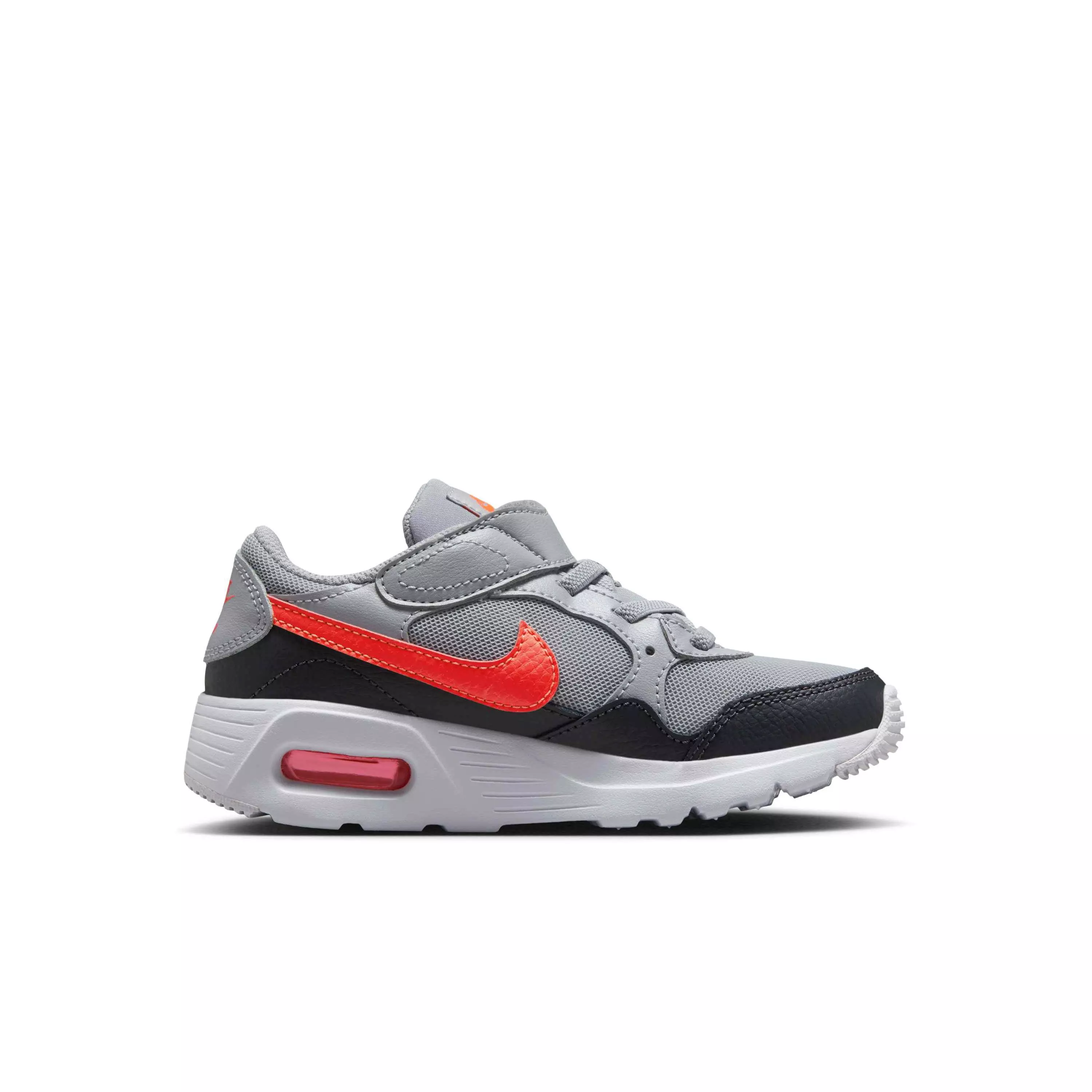 Nike Air Max SC "Wolf Grey/Anthracite/White/Bright Crimson" Preschool Boys' Shoe - GREY/ANTHRACITE/WHITE/CRIMSON