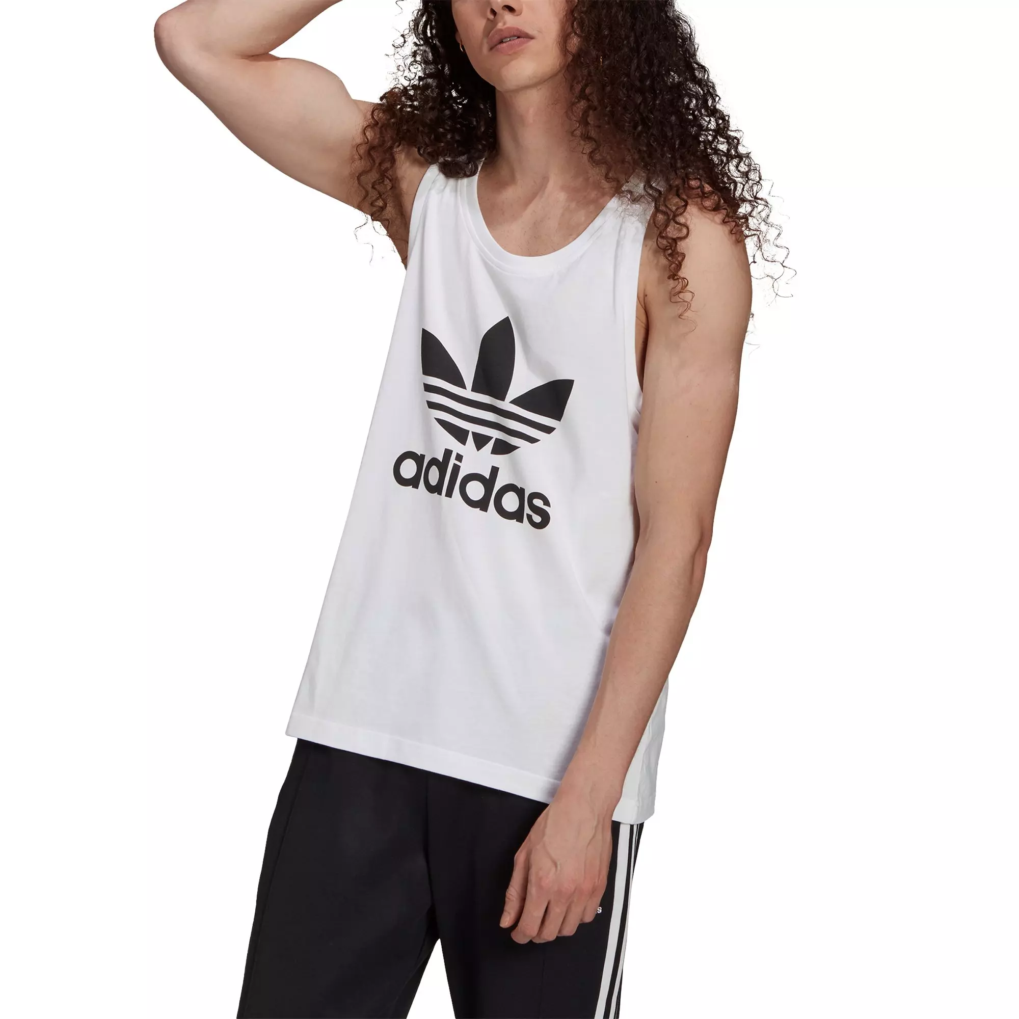 adidas Originals Men's Adicolor Classics Trefoil Tank Top - White - WHITE