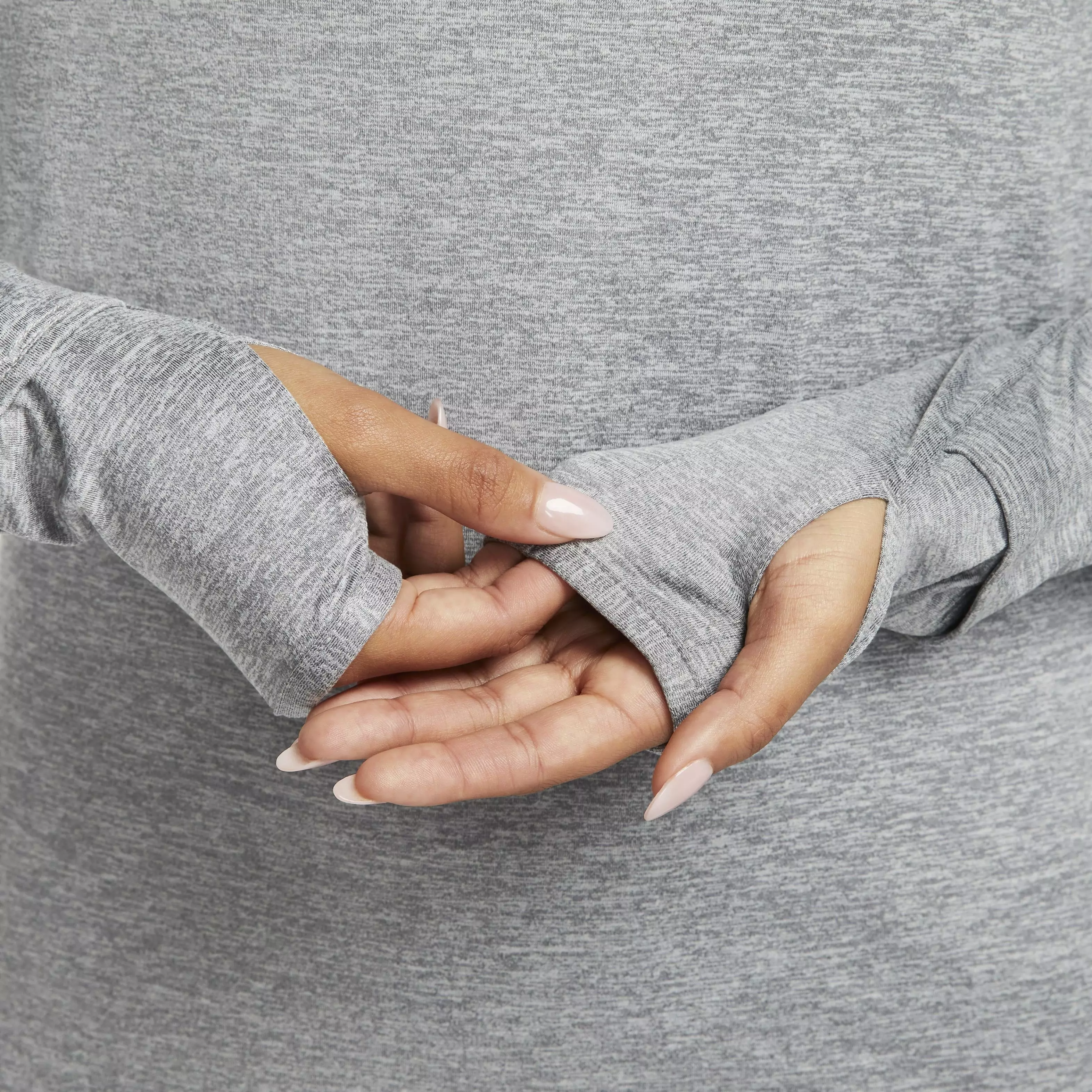 Nike Women's Swift Element Dri-FIT UV 1/4 Zip Running Top - GREY