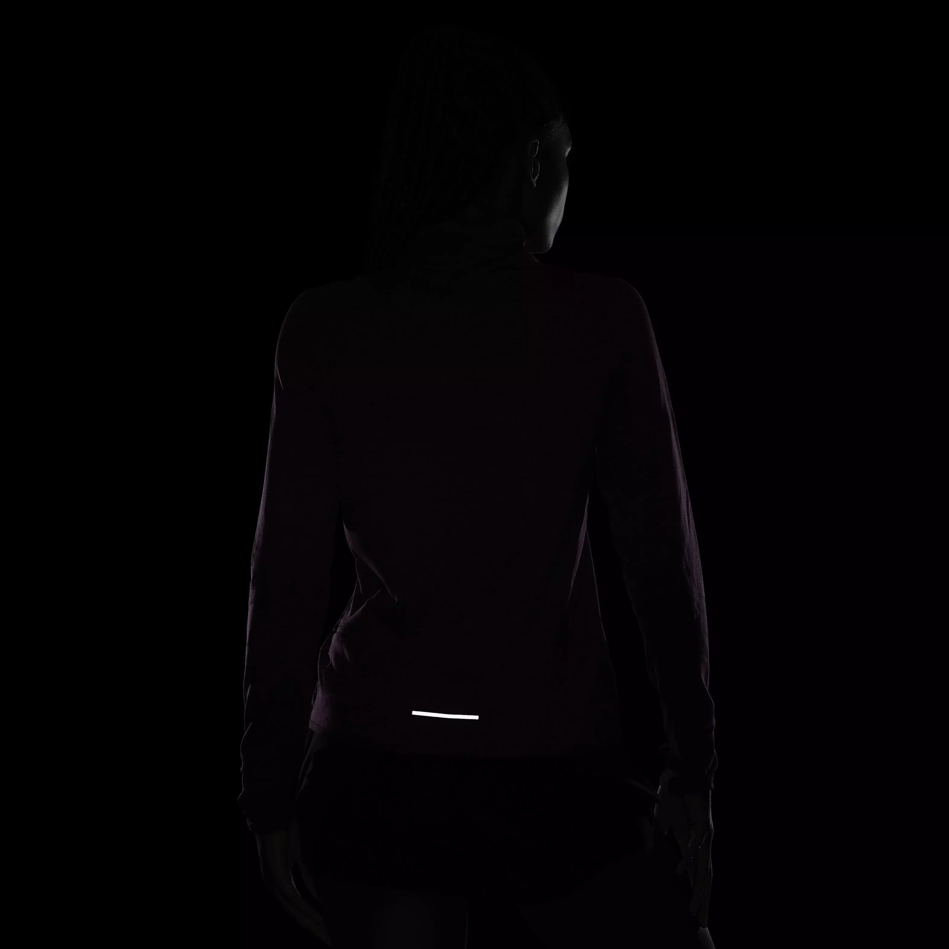 Nike Women's Swift Element Dri-FIT UV 1/4 Zip Running Top - PINK