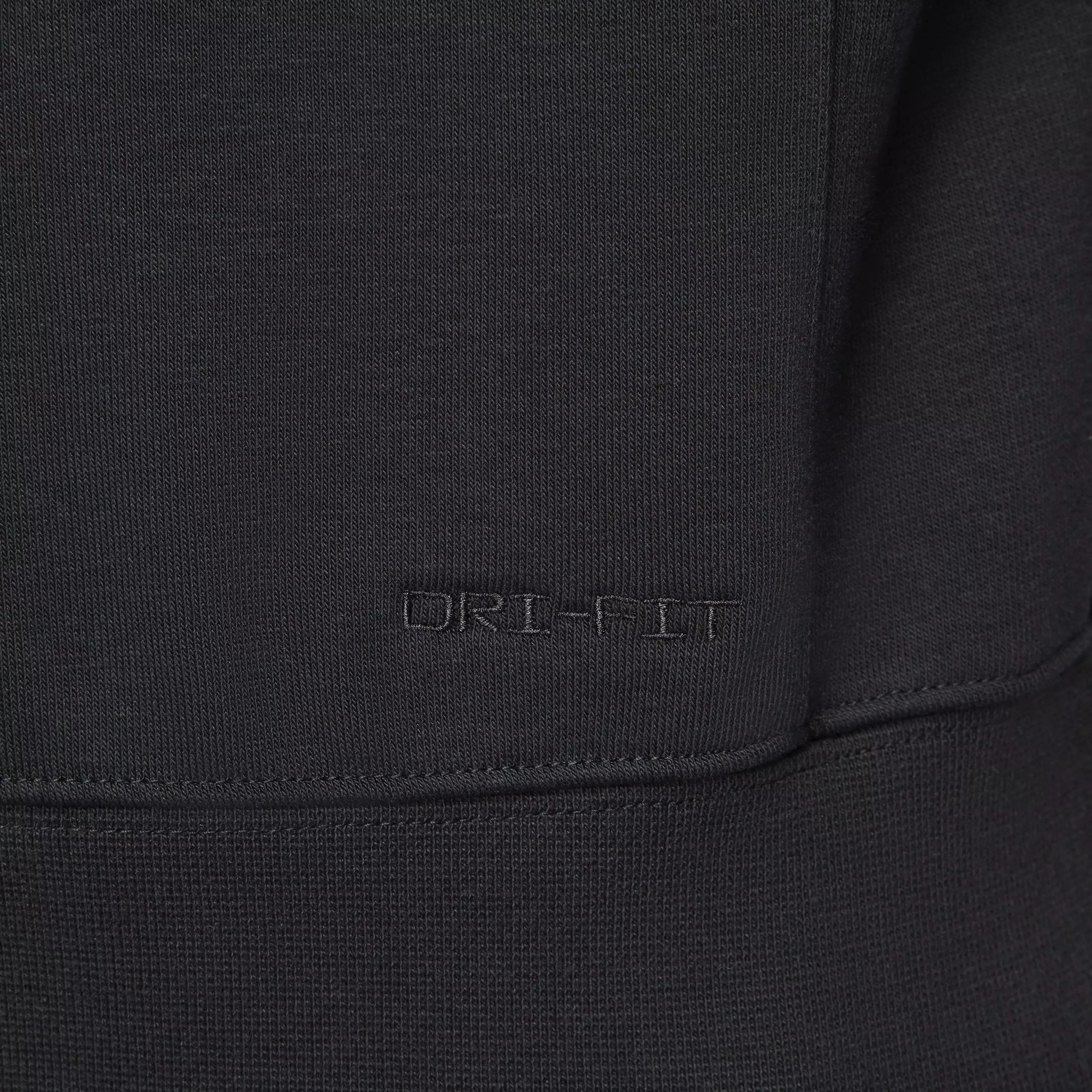 Nike Men's Swoosh Dri-FIT French Terry Pullover Fitness Hoodie - BLACK