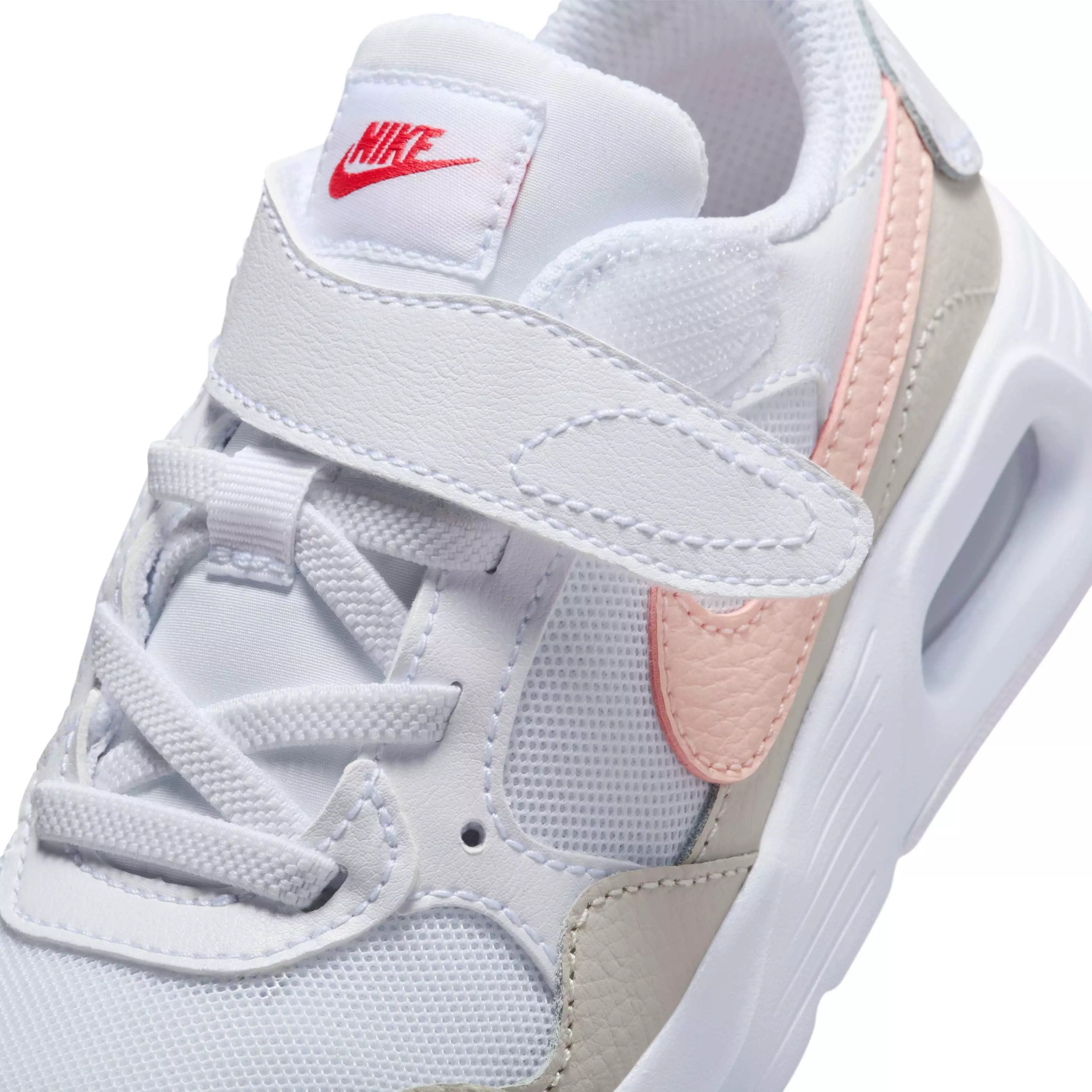 Nike Air Max SC "White/Light Orewood Brown/Ember Glow/Echo Pink" Preschool Girls' Shoe - WHITE/LT BROWN/EMBER/PINK