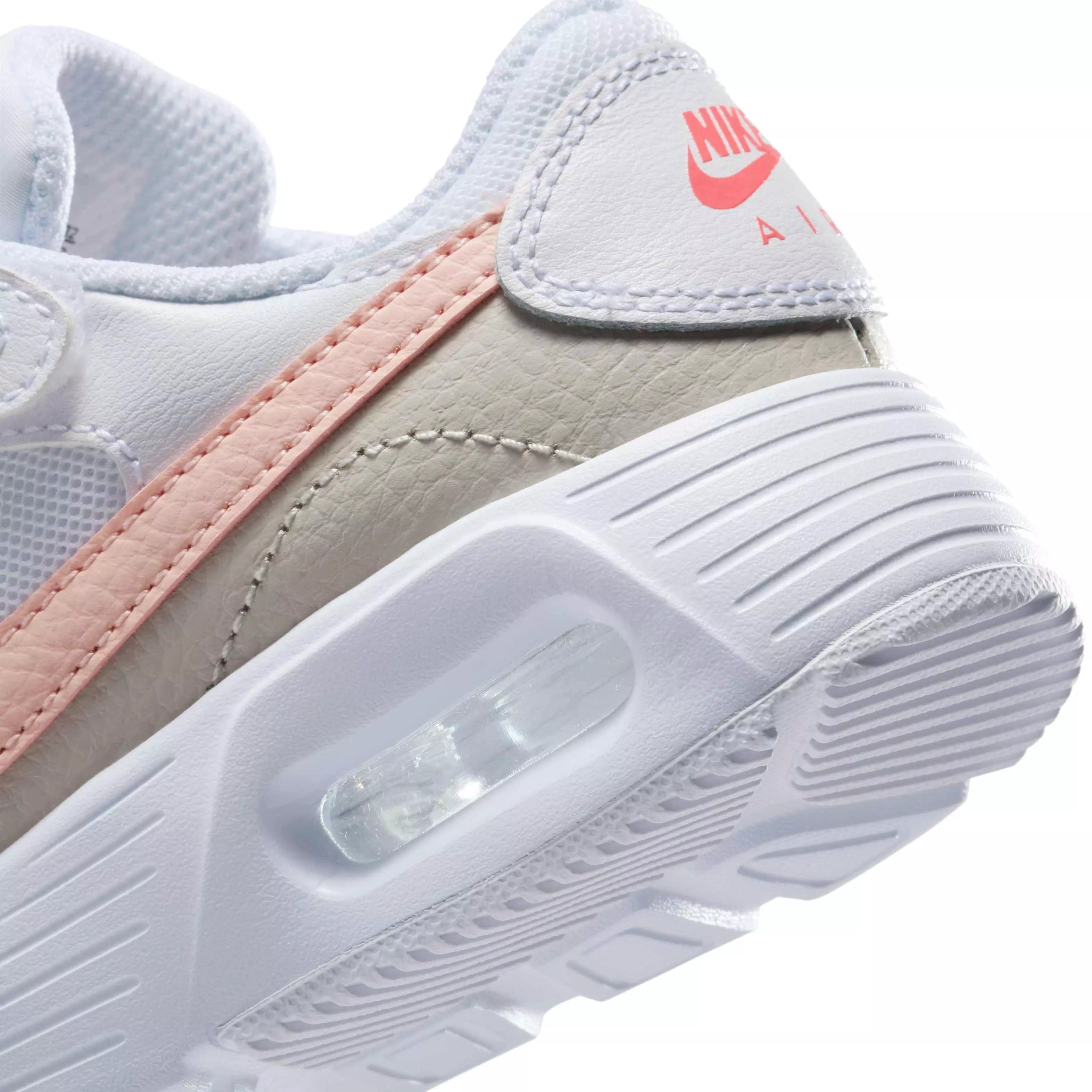 Nike Air Max SC "White/Light Orewood Brown/Ember Glow/Echo Pink" Preschool Girls' Shoe - WHITE/LT BROWN/EMBER/PINK