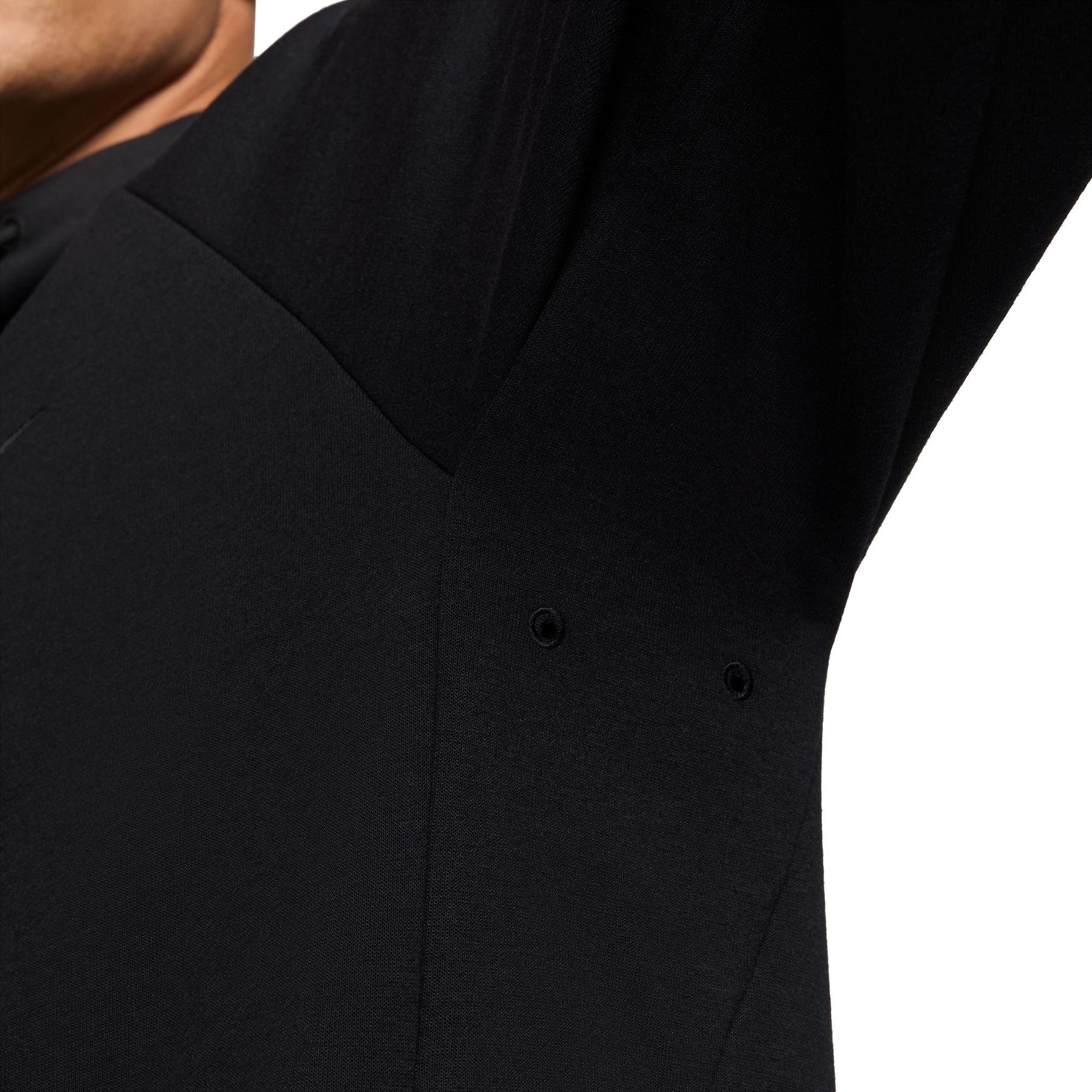 Nike Men's Primary Dri-FIT UV Full-Zip Versatile Jacket - BLACK Thumbnail View 7