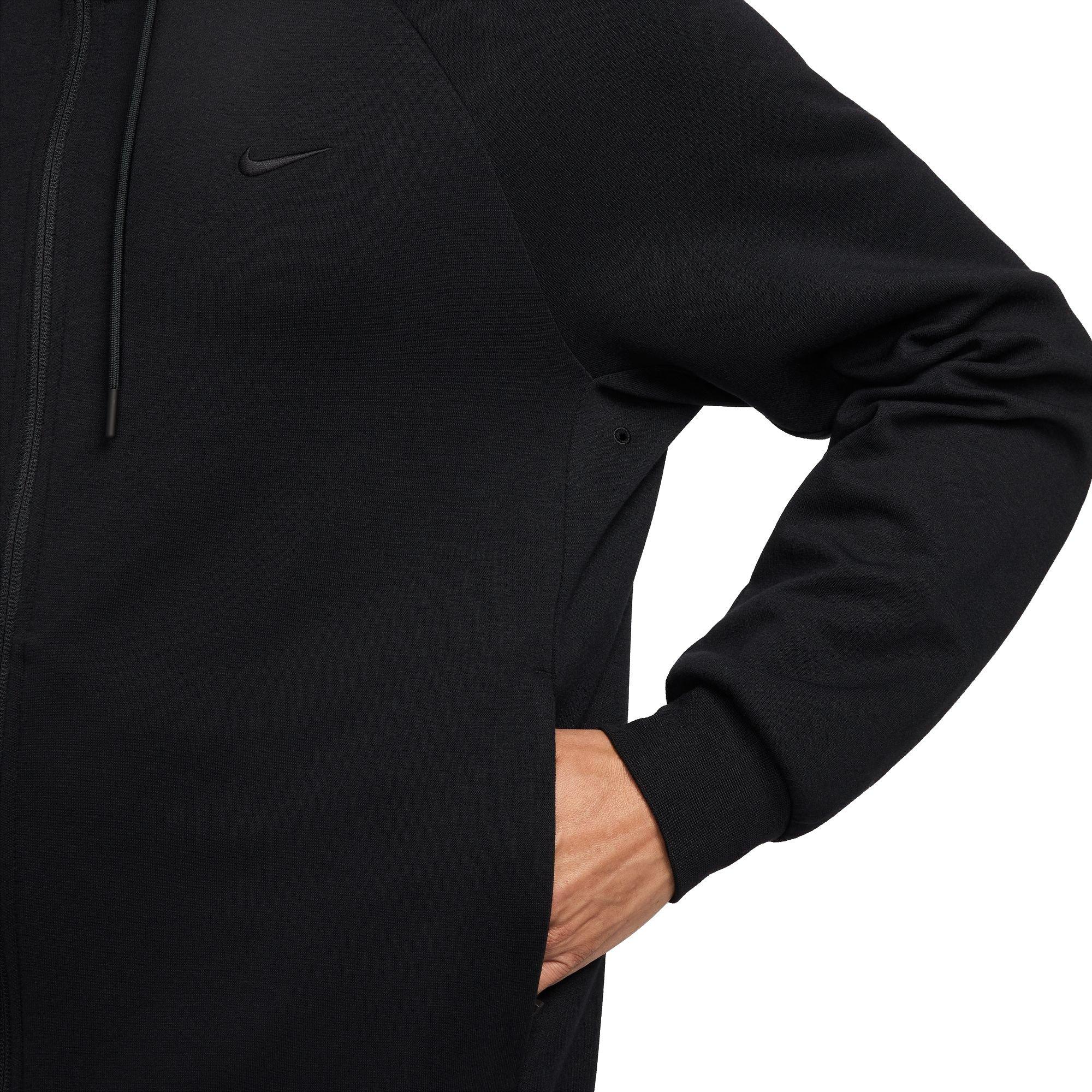 Nike Men's Primary Dri-FIT UV Full-Zip Versatile Jacket - BLACK Thumbnail View 8