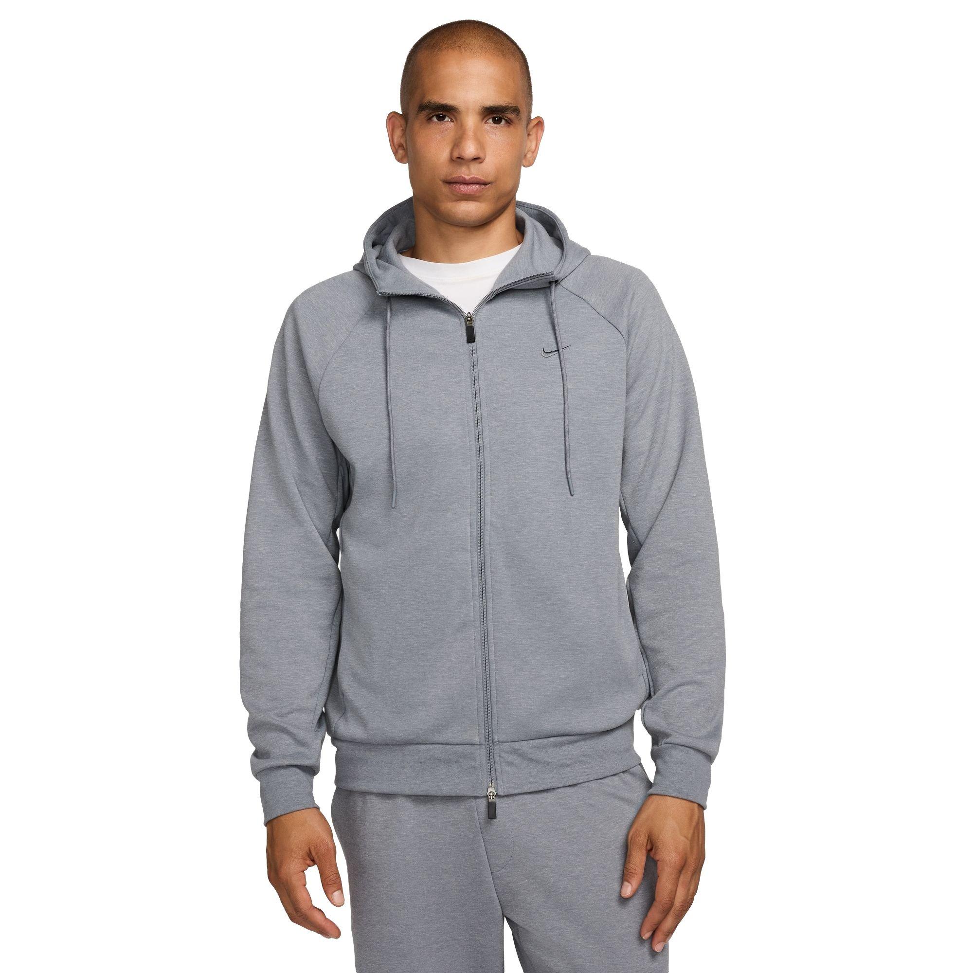 Nike Men's Primary Dri-FIT UV Full-Zip Versatile Jacket - GREY Thumbnail View 1