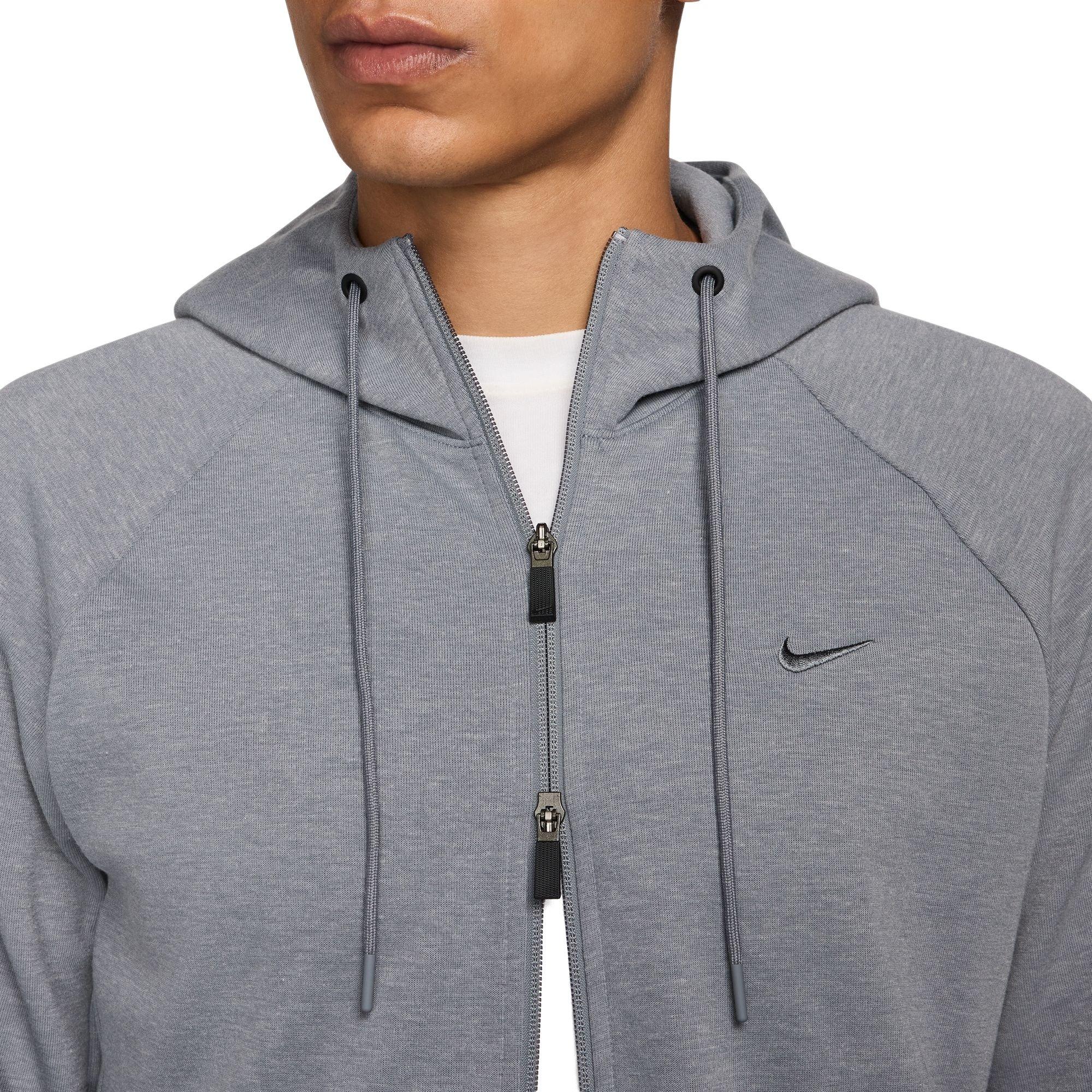 Nike Men's Primary Dri-FIT UV Full-Zip Versatile Jacket - GREY Thumbnail View 5