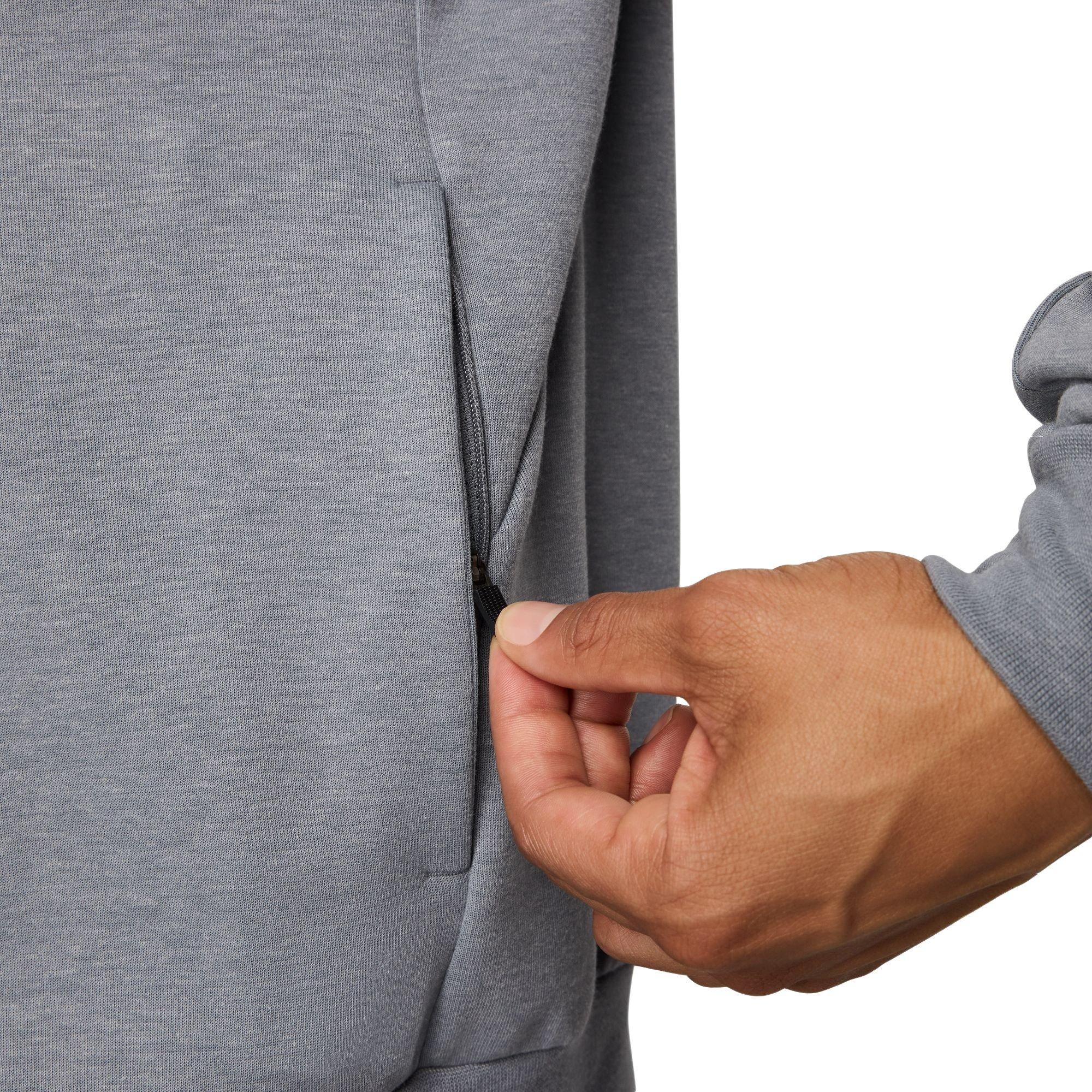 Nike Men's Primary Dri-FIT UV Full-Zip Versatile Jacket - GREY Thumbnail View 6