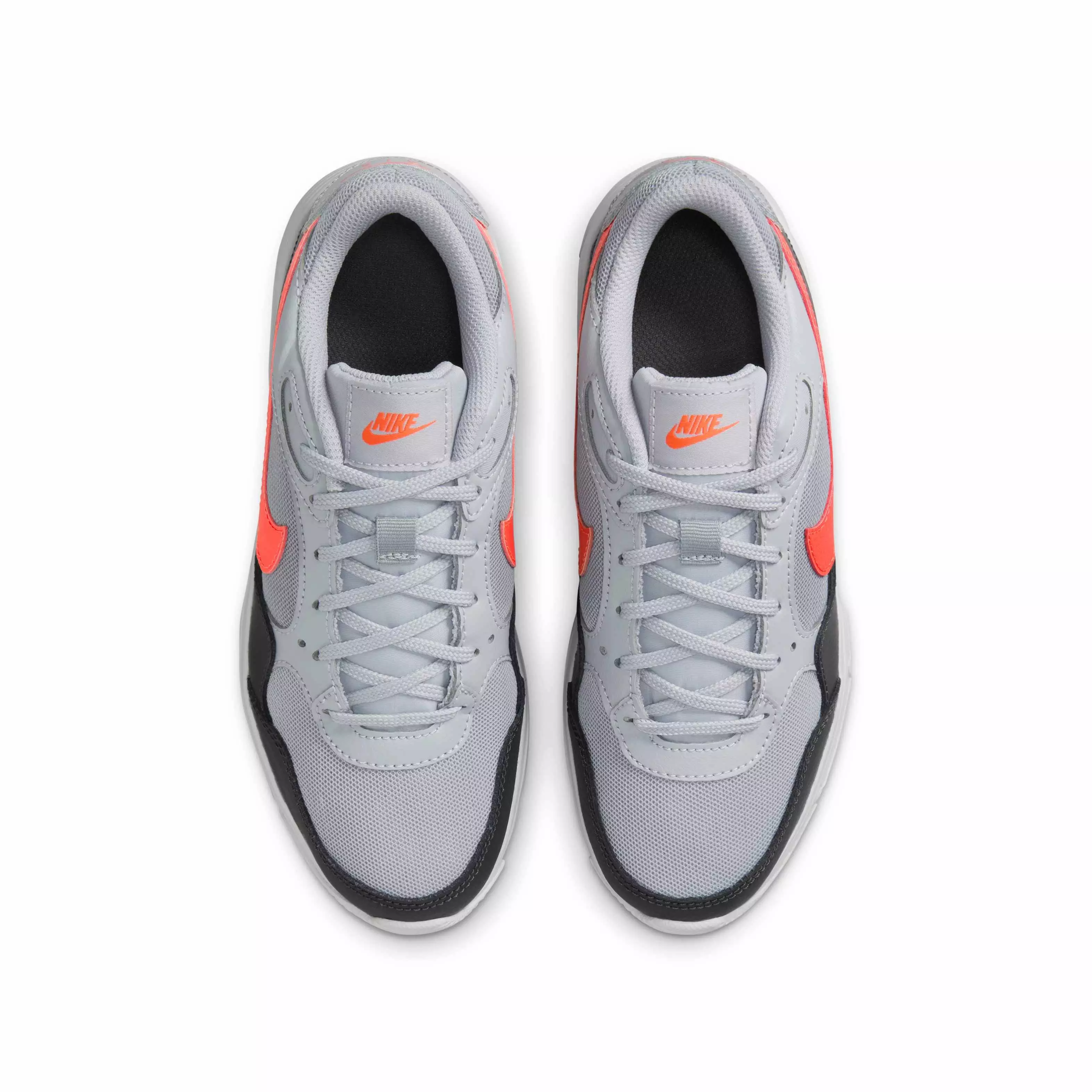 Nike Air Max SC "Wolf Grey/Anthracite/White/Bright Crimson" Grade School Boys' Shoe - GREY/ANTHRACITE/WHITE/CRIMSON