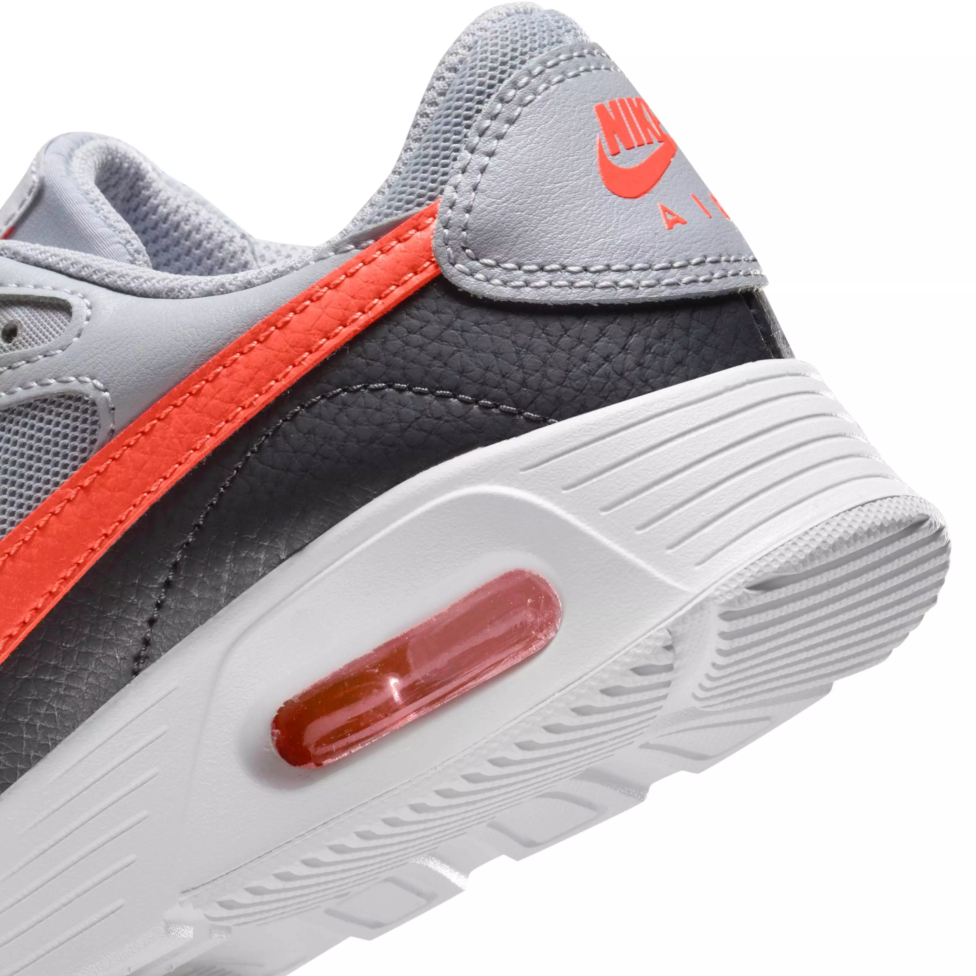 Nike Air Max SC "Wolf Grey/Anthracite/White/Bright Crimson" Grade School Boys' Shoe - GREY/ANTHRACITE/WHITE/CRIMSON
