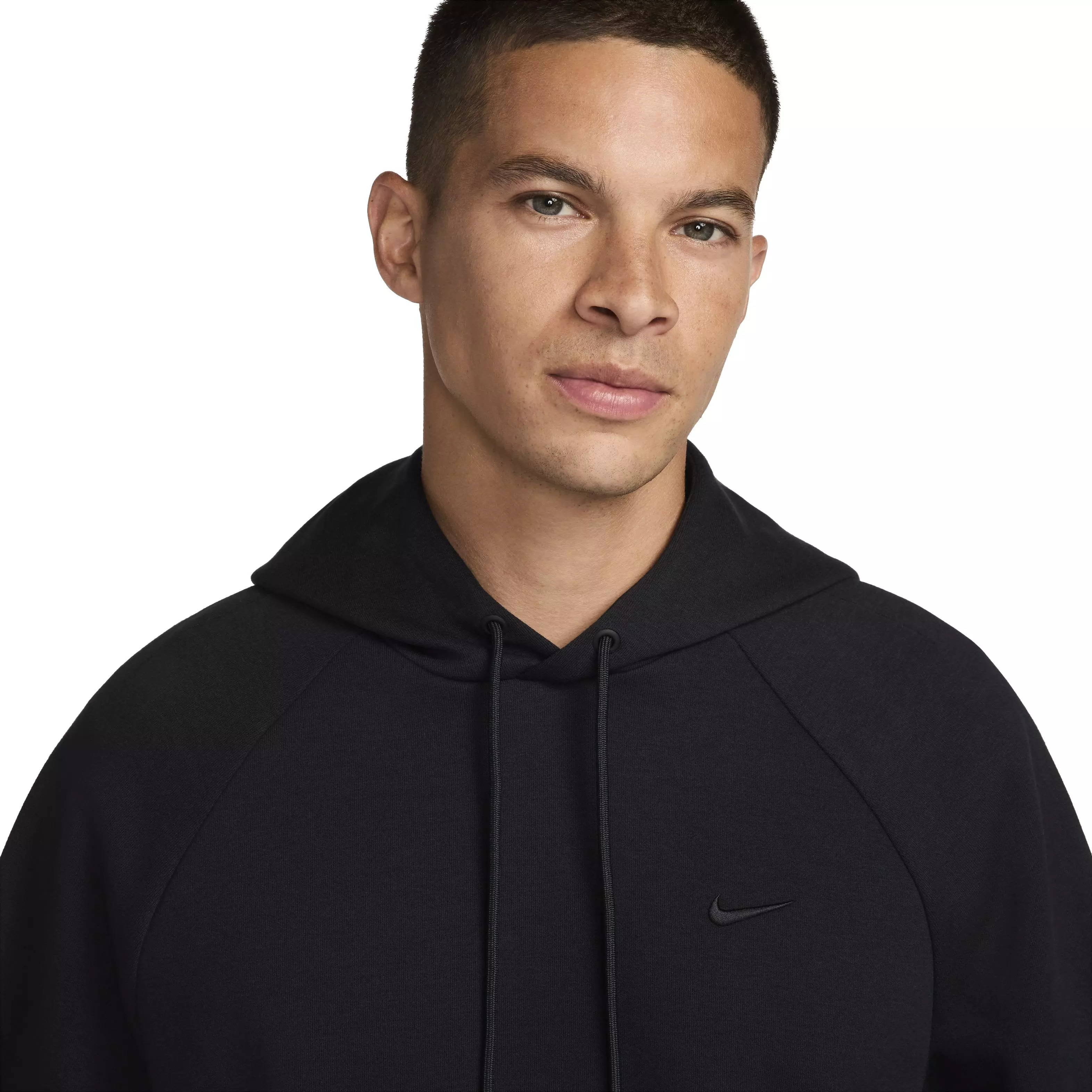 Nike Men's Primary Dri-FIT UV Pullover Versatile Hoodie - BLACK