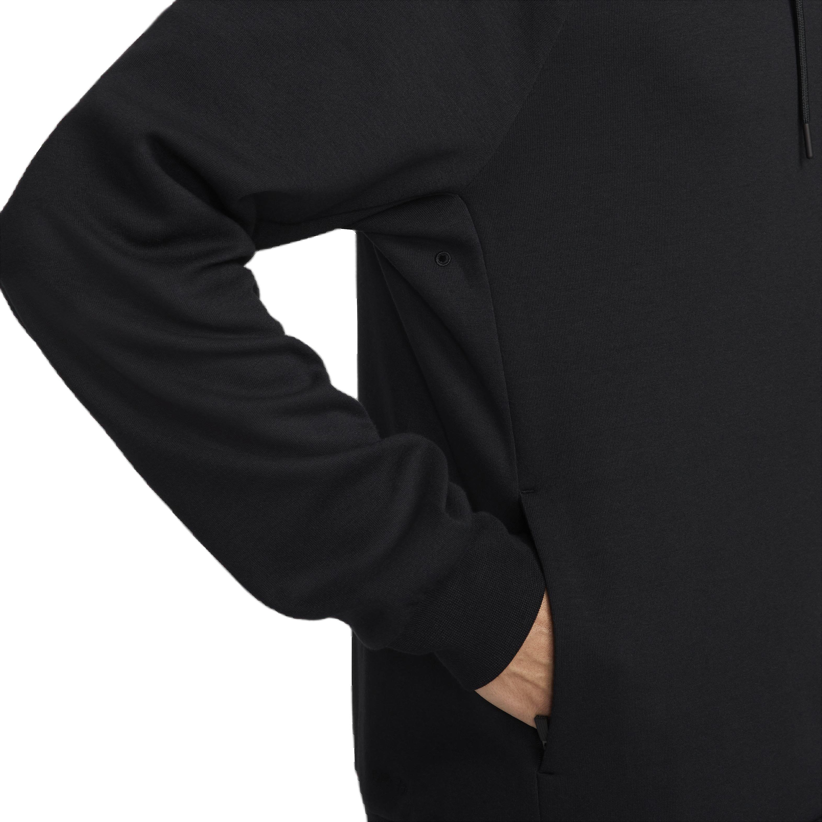 Nike Men's Primary Dri-FIT UV Pullover Versatile Hoodie - BLACK Thumbnail View 5