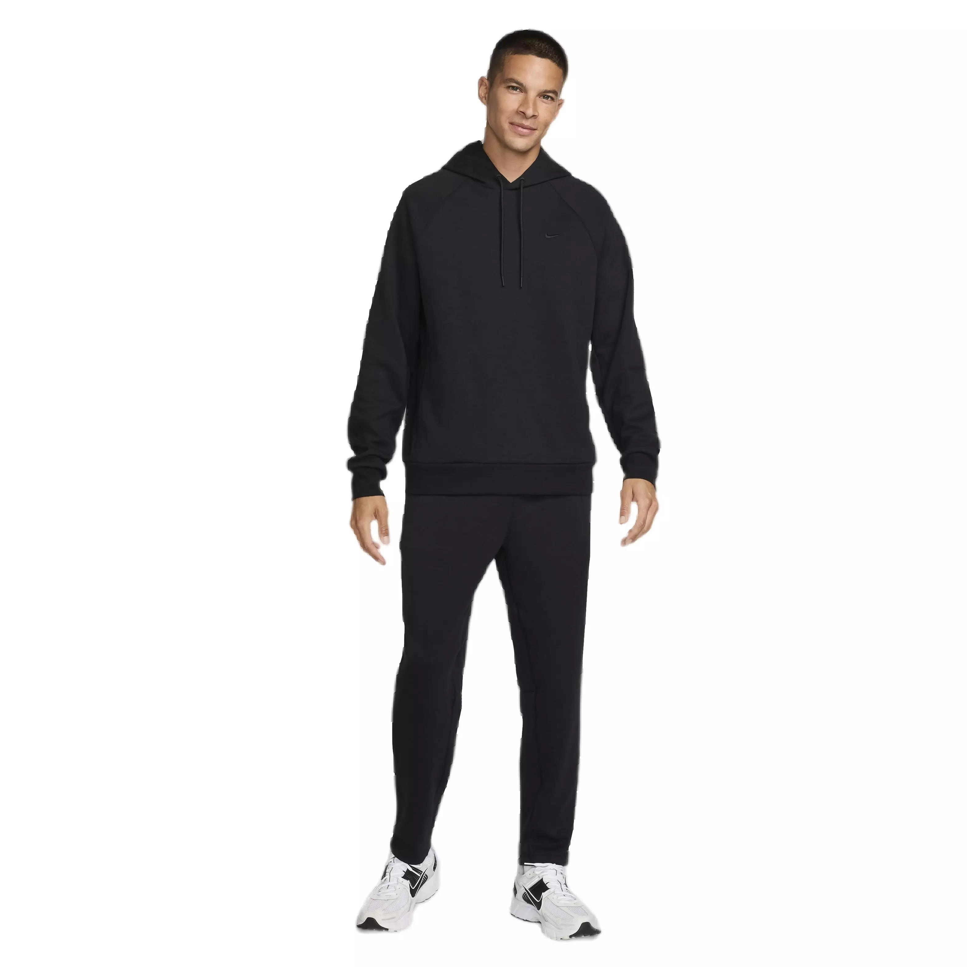 Nike Men's Primary Dri-FIT UV Pullover Versatile Hoodie - BLACK