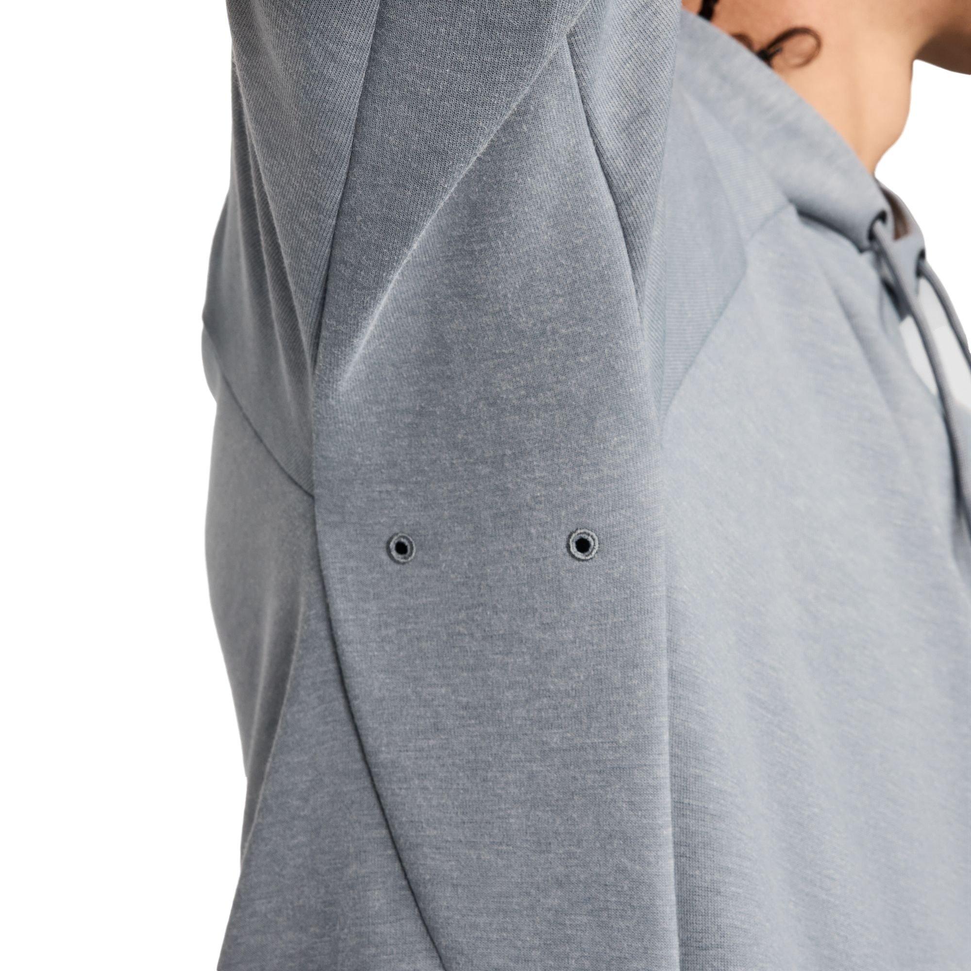 Nike Men's Primary Dri-FIT UV Pullover Versatile Hoodie - GREY Thumbnail View 5