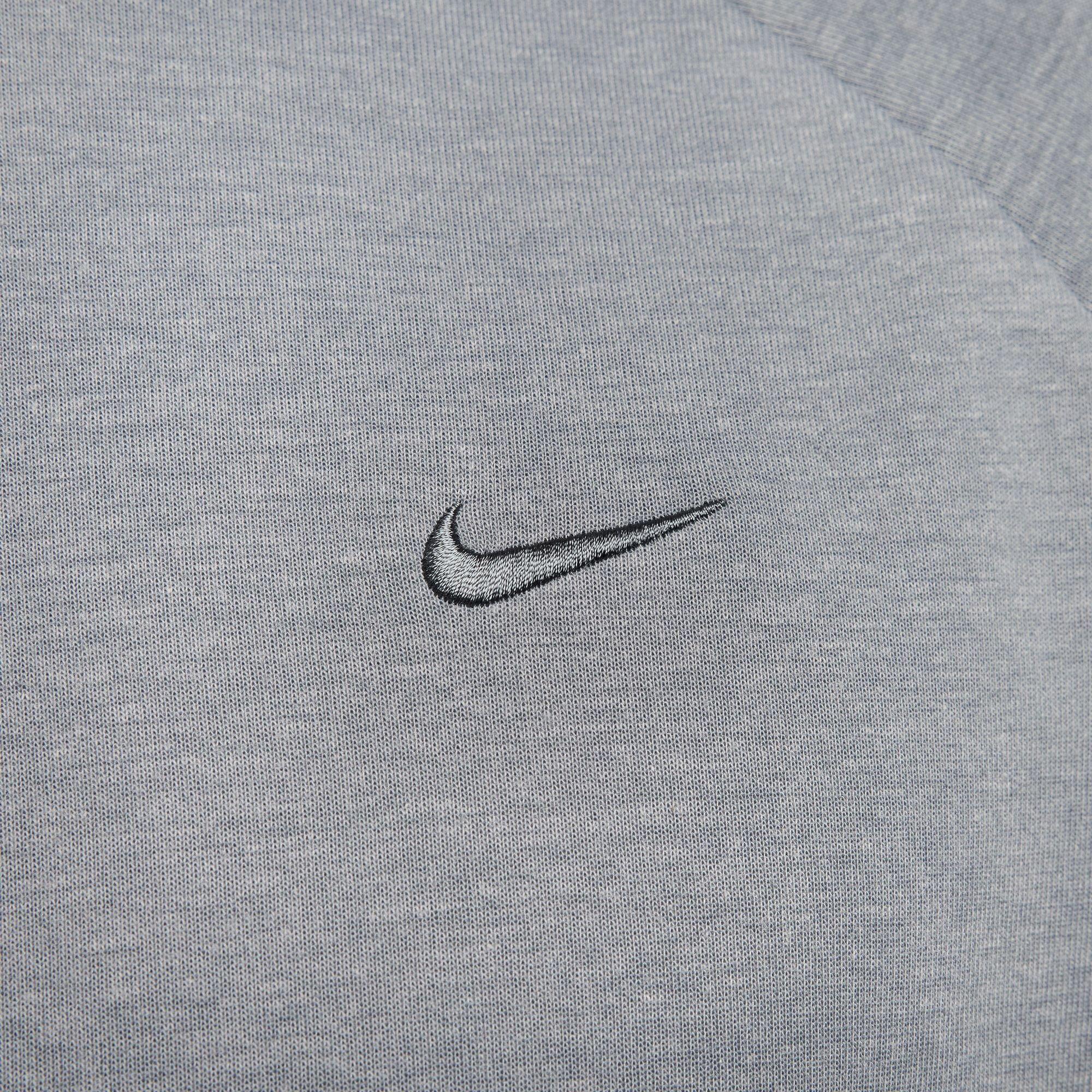 Nike Men's Primary Dri-FIT UV Pullover Versatile Hoodie - GREY Thumbnail View 7