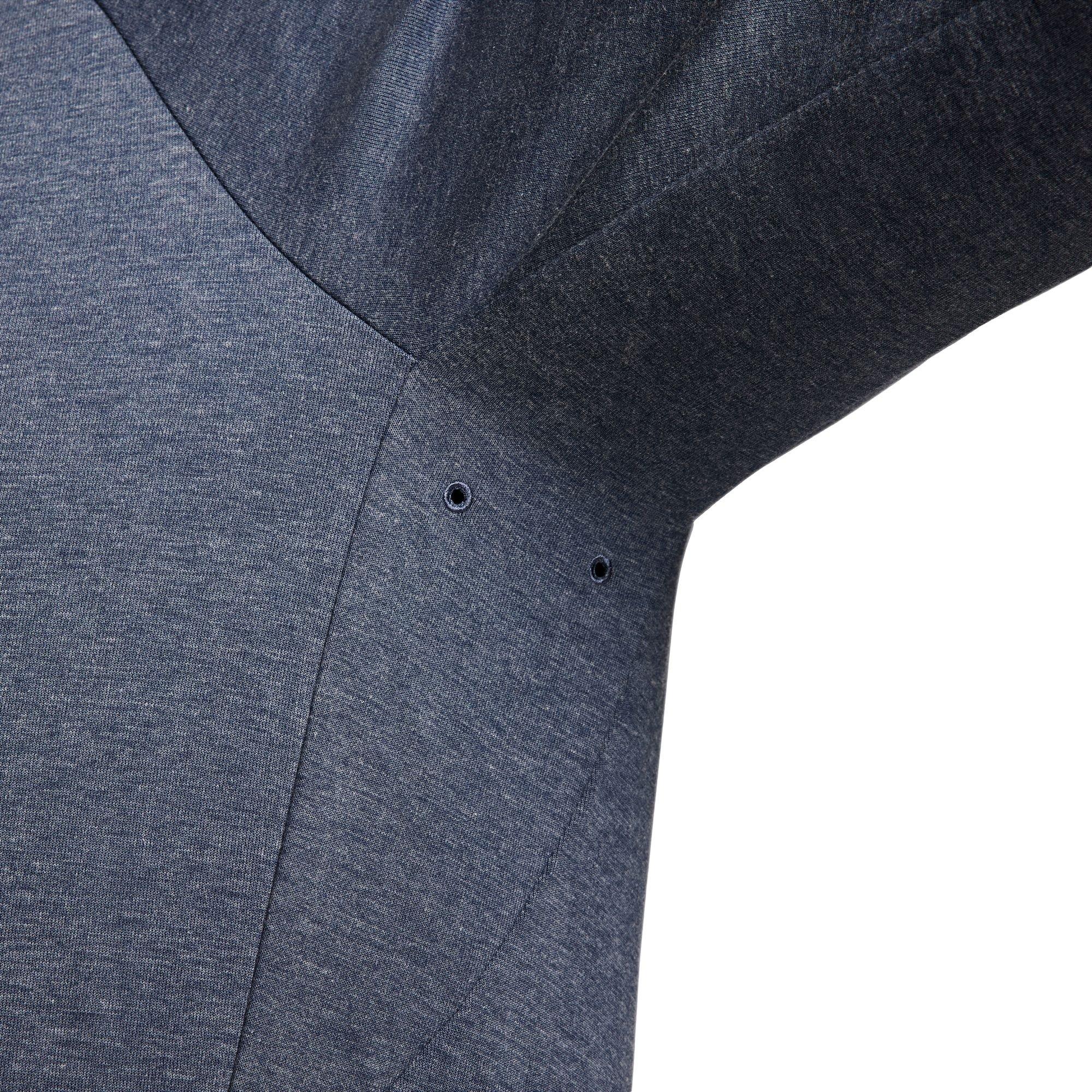 Nike Men's Primary Dri-FIT UV Pullover Versatile Hoodie - BLUE Thumbnail View 5