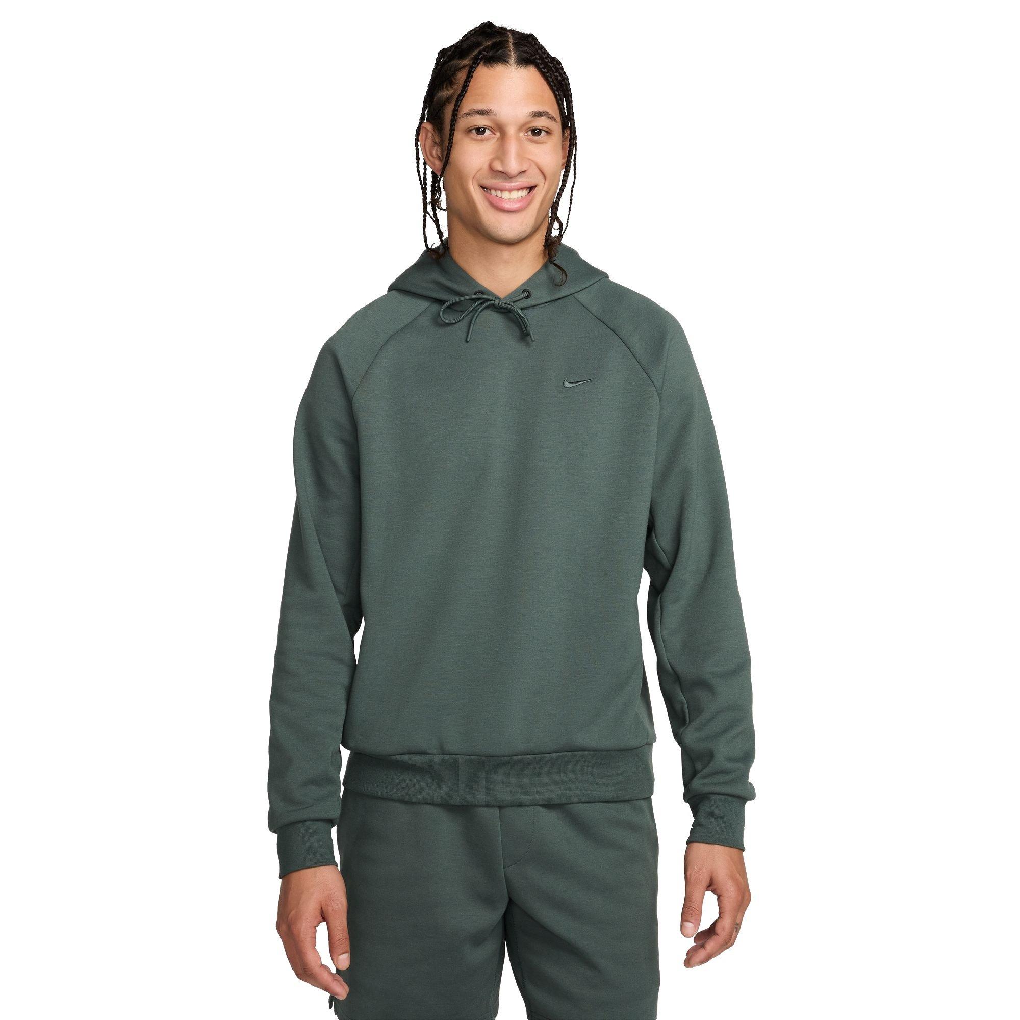 Nike Men's Primary Dri-FIT UV Pullover Versatile Hoodie - GREEN Thumbnail View 1