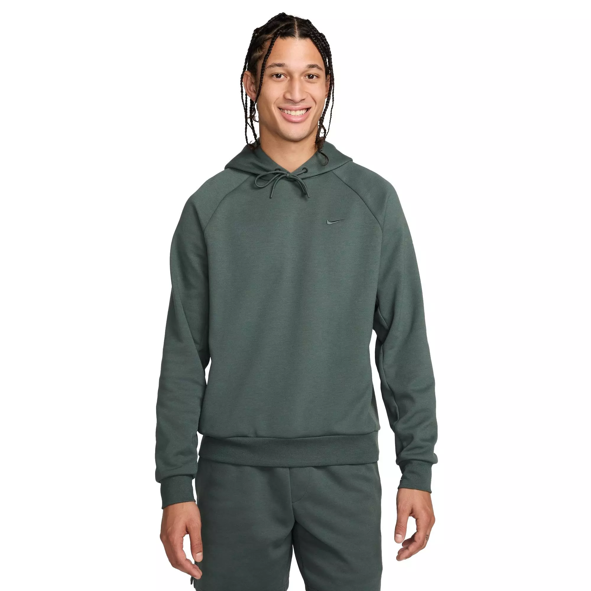 Nike Men's Primary Dri-FIT UV Pullover Versatile Hoodie - GREEN