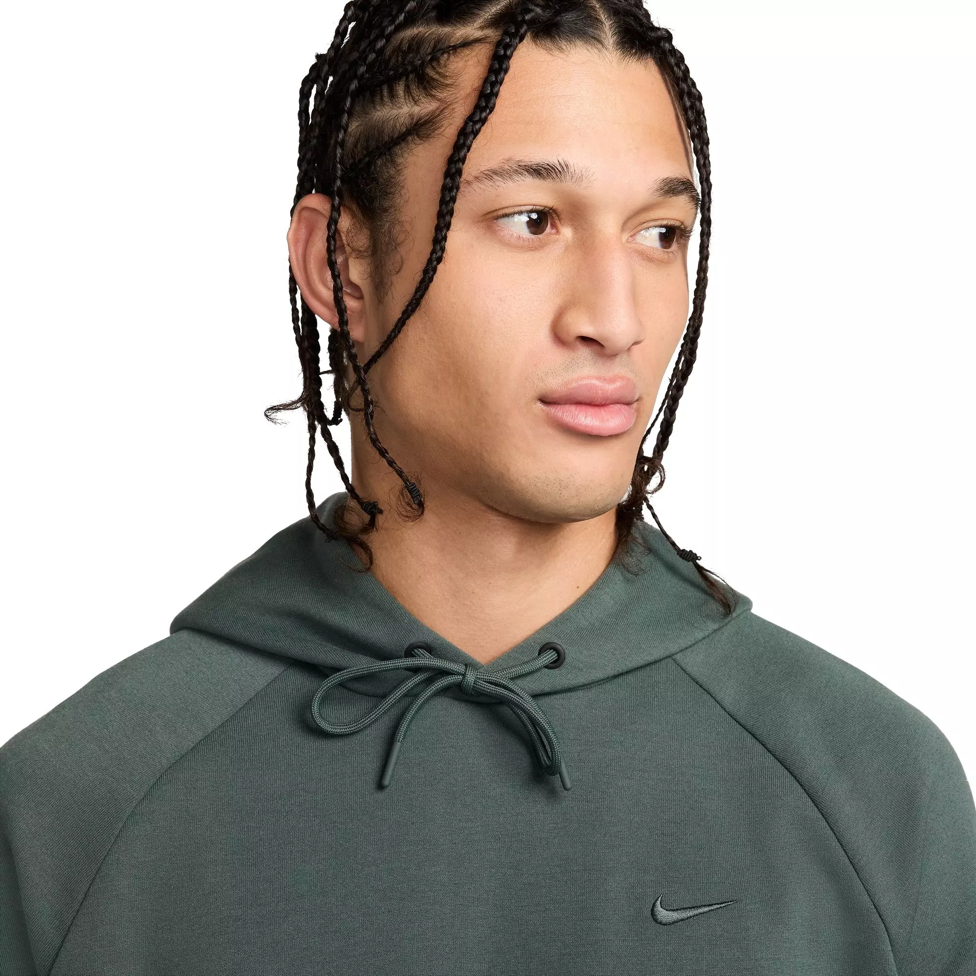 Nike Men's Primary Dri-FIT UV Pullover Versatile Hoodie - GREEN