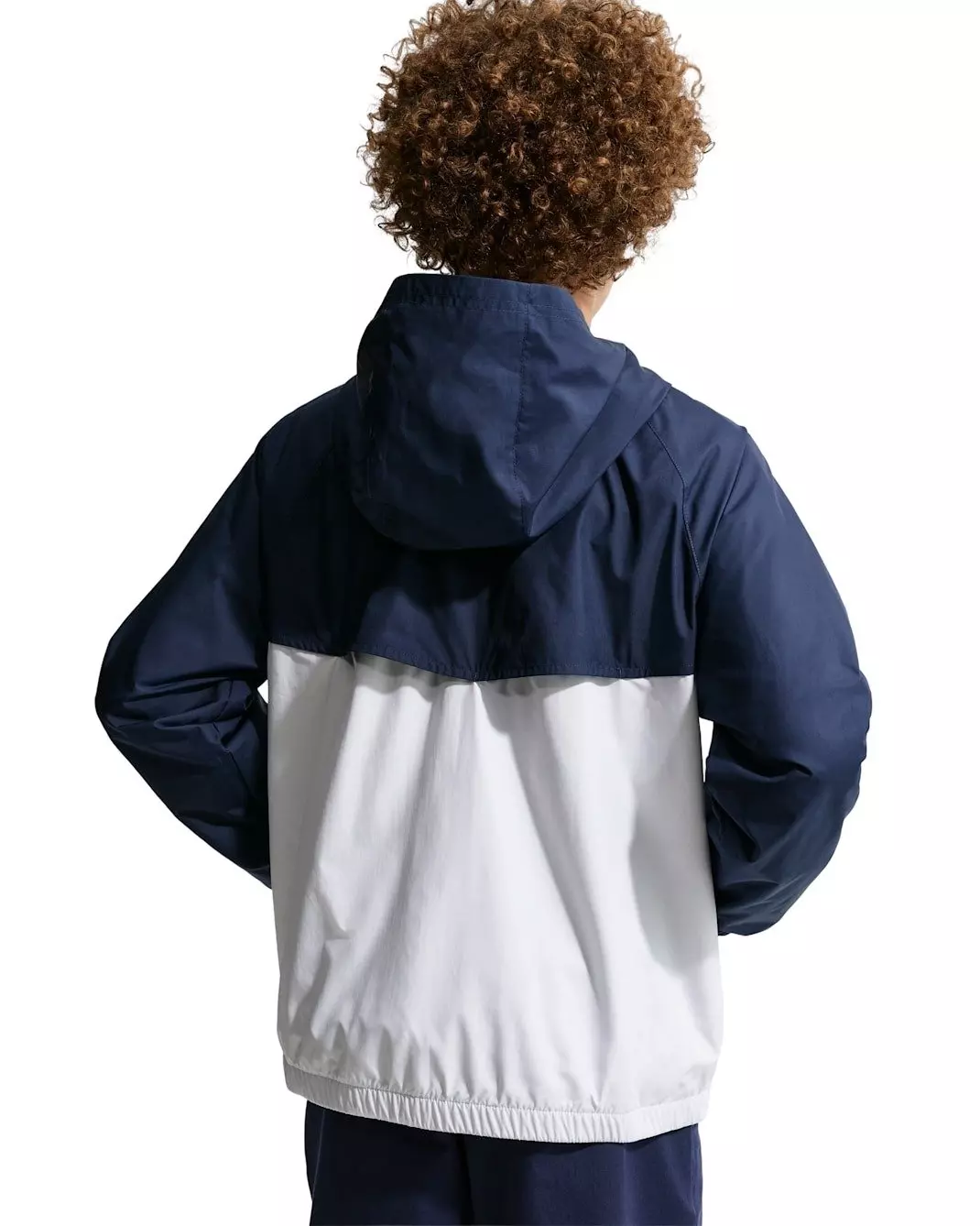 Nike Big Kids' Sportswear Windrunner Hooded Repel Jacket - Navy/White - NAVY/WHITE