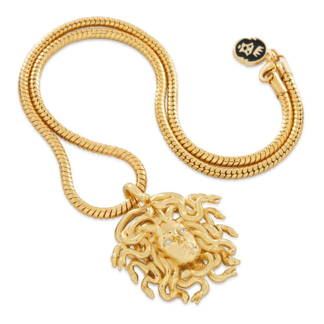 King Ice Medusa Necklace - GOLD