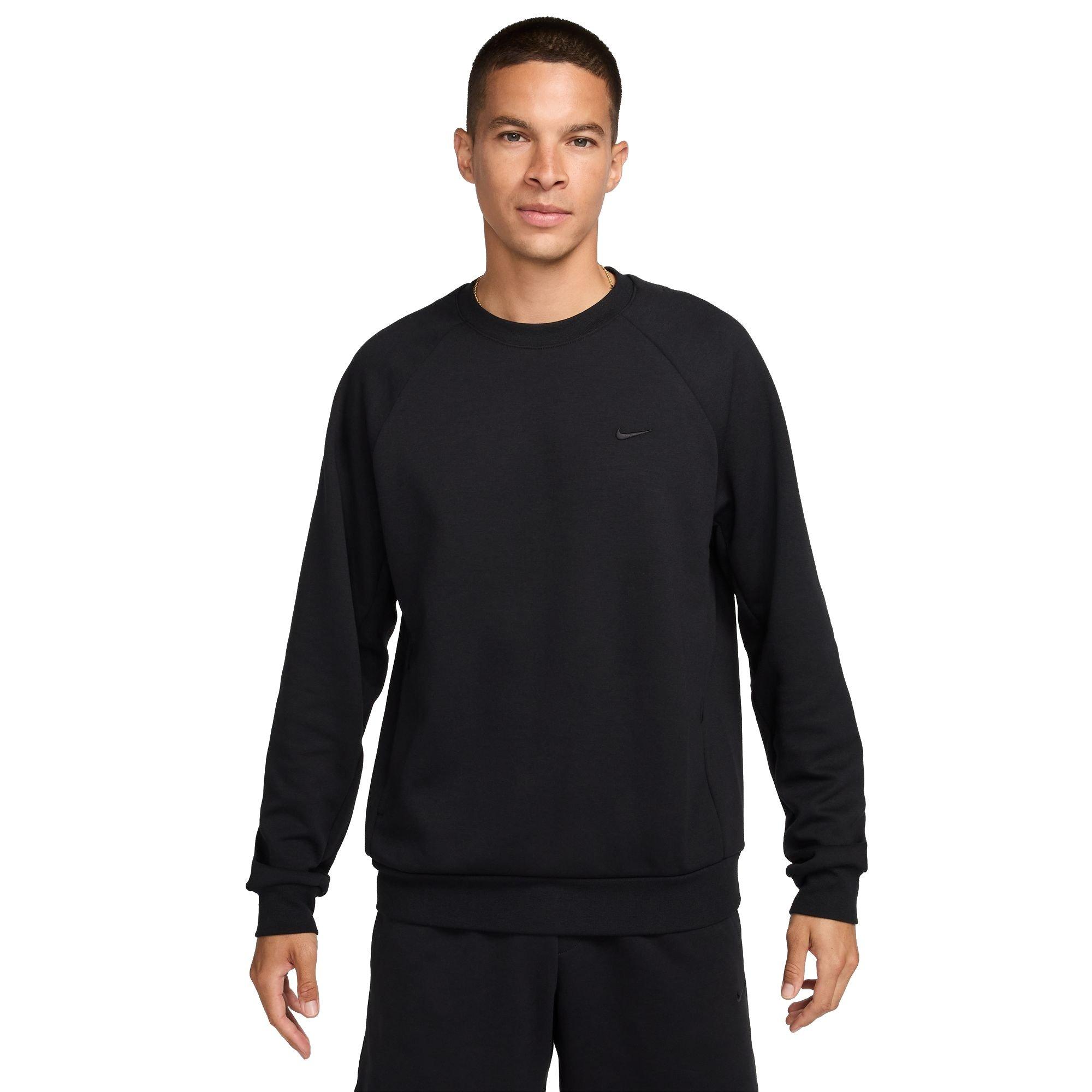 Nike Men's Primary Dri-FIT UV Versatile Crew - BLACK Thumbnail View 1