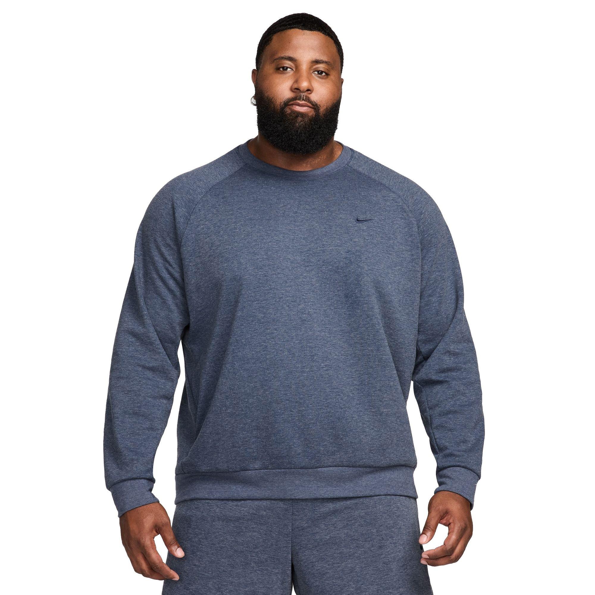Nike Men's Primary Dri-FIT UV Versatile Crew - BLUE Thumbnail View 1