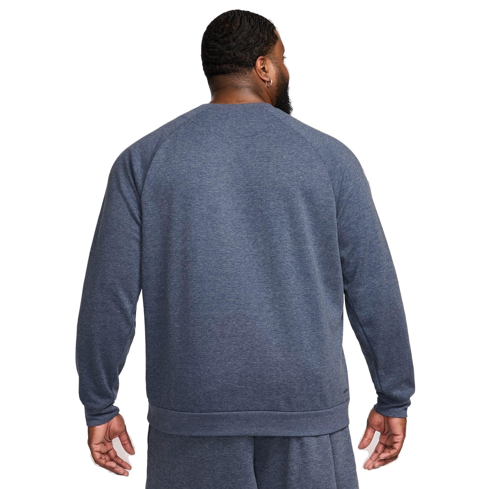 Nike Men's Primary Dri-FIT UV Versatile Crew - BLUE Thumbnail View 2