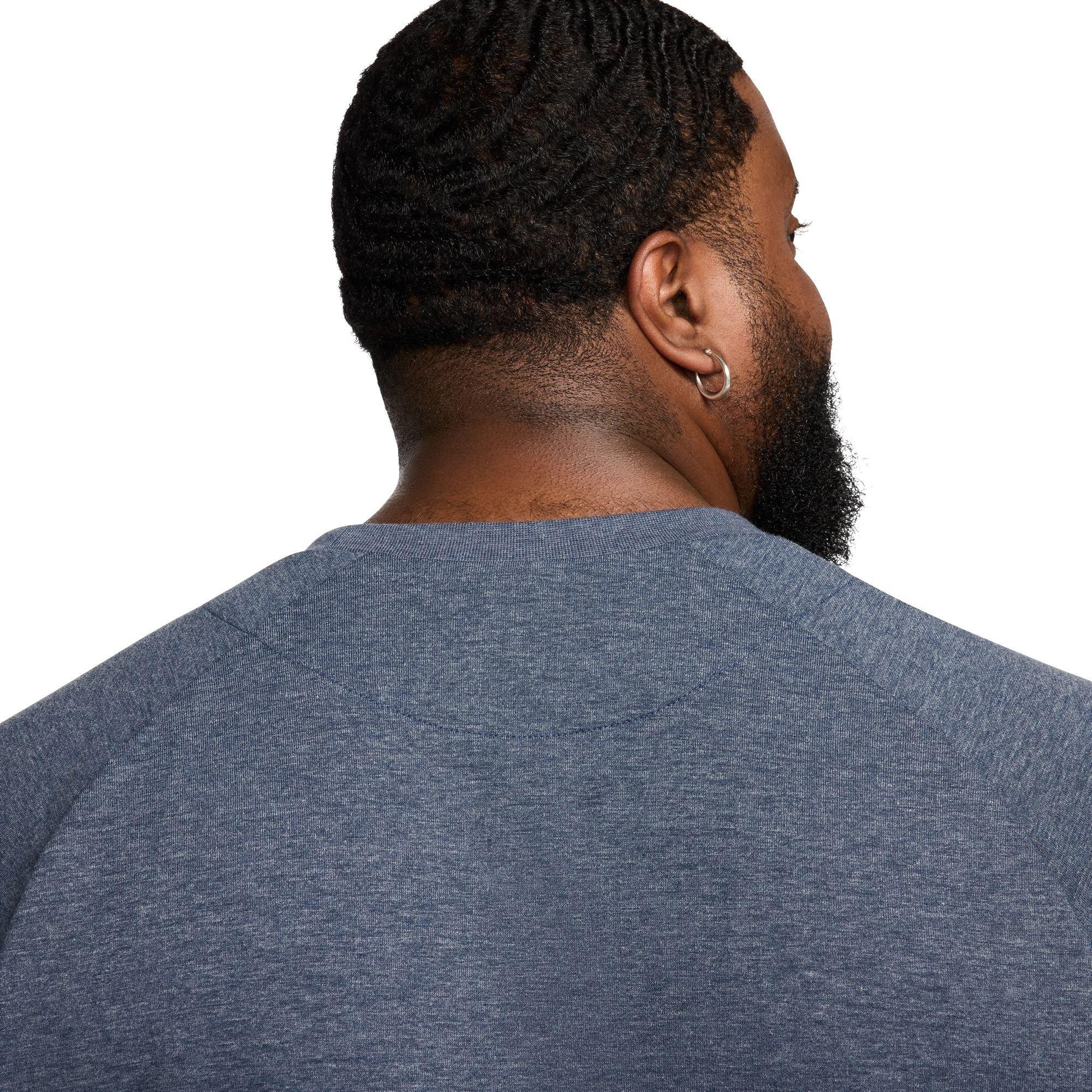 Nike Men's Primary Dri-FIT UV Versatile Crew - BLUE Thumbnail View 4