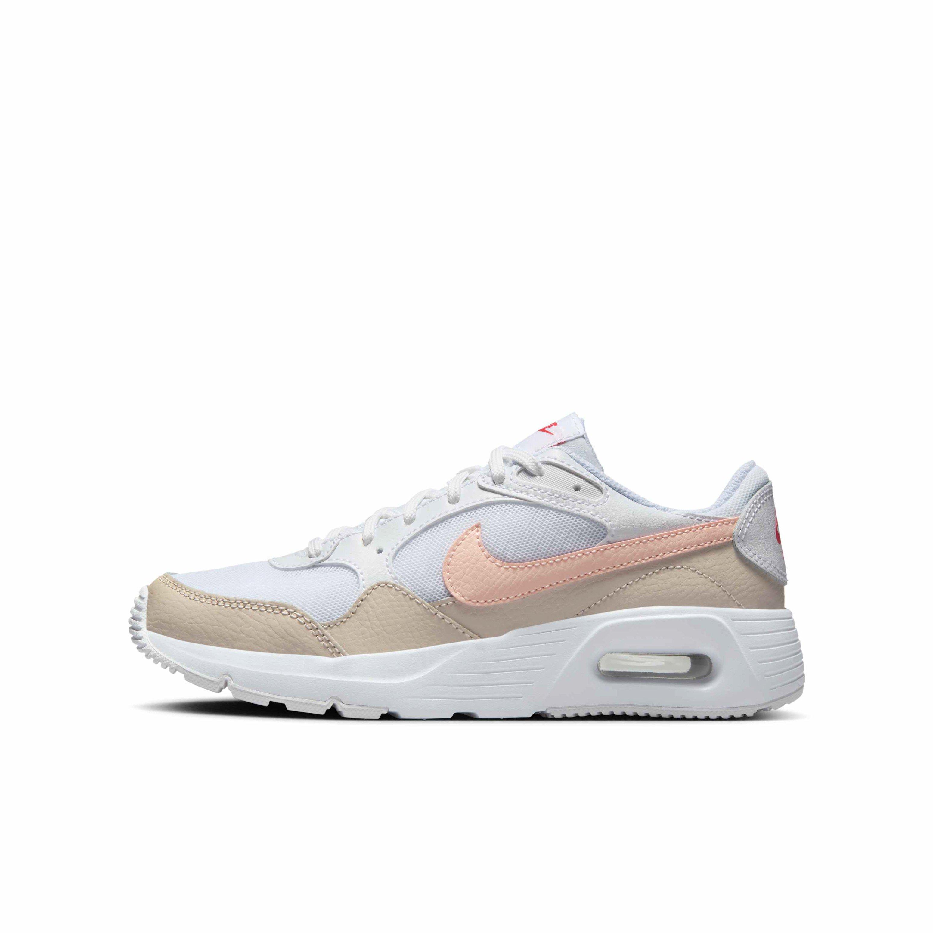Nike Air Max SC Grade School Girls' "White/Light Orewood Brown/Ember Glow/Echo Pink" Shoe