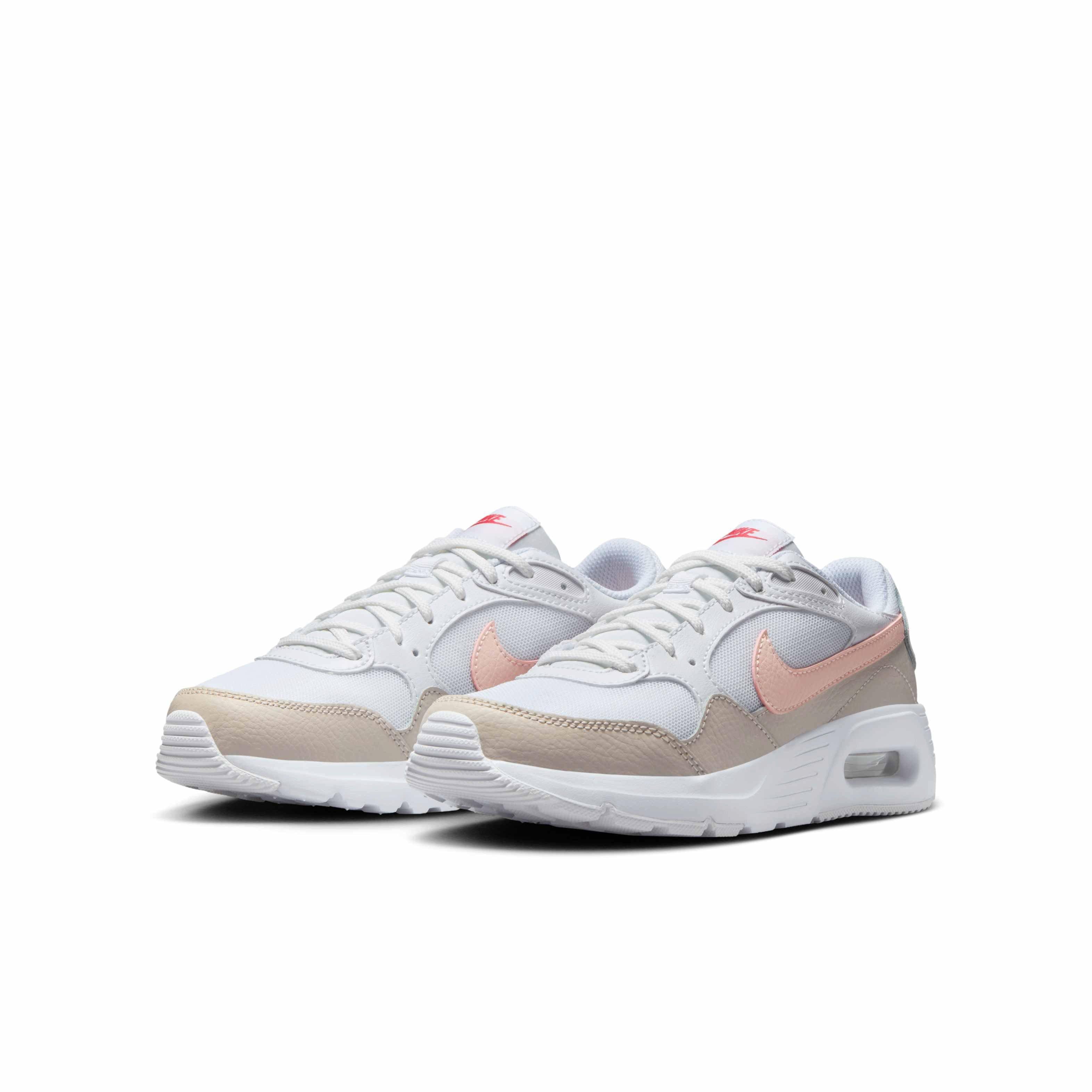 Nike Air Max SC Grade School Girls' "White/Light Orewood Brown/Ember Glow/Echo Pink" Shoe