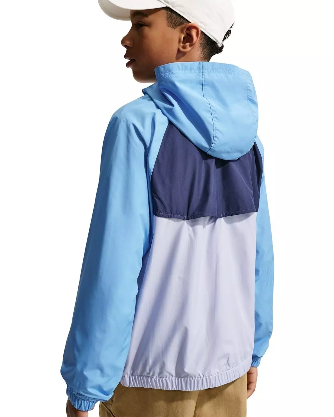 Nike Big Kids' Sportswear Windrunner Hooded Repel Jacket - Blue - BLUE