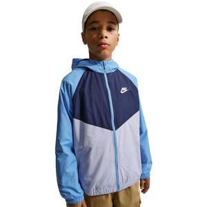 Nike Big Kids' Sportswear Windrunner Hooded Repel Jacket - Blue